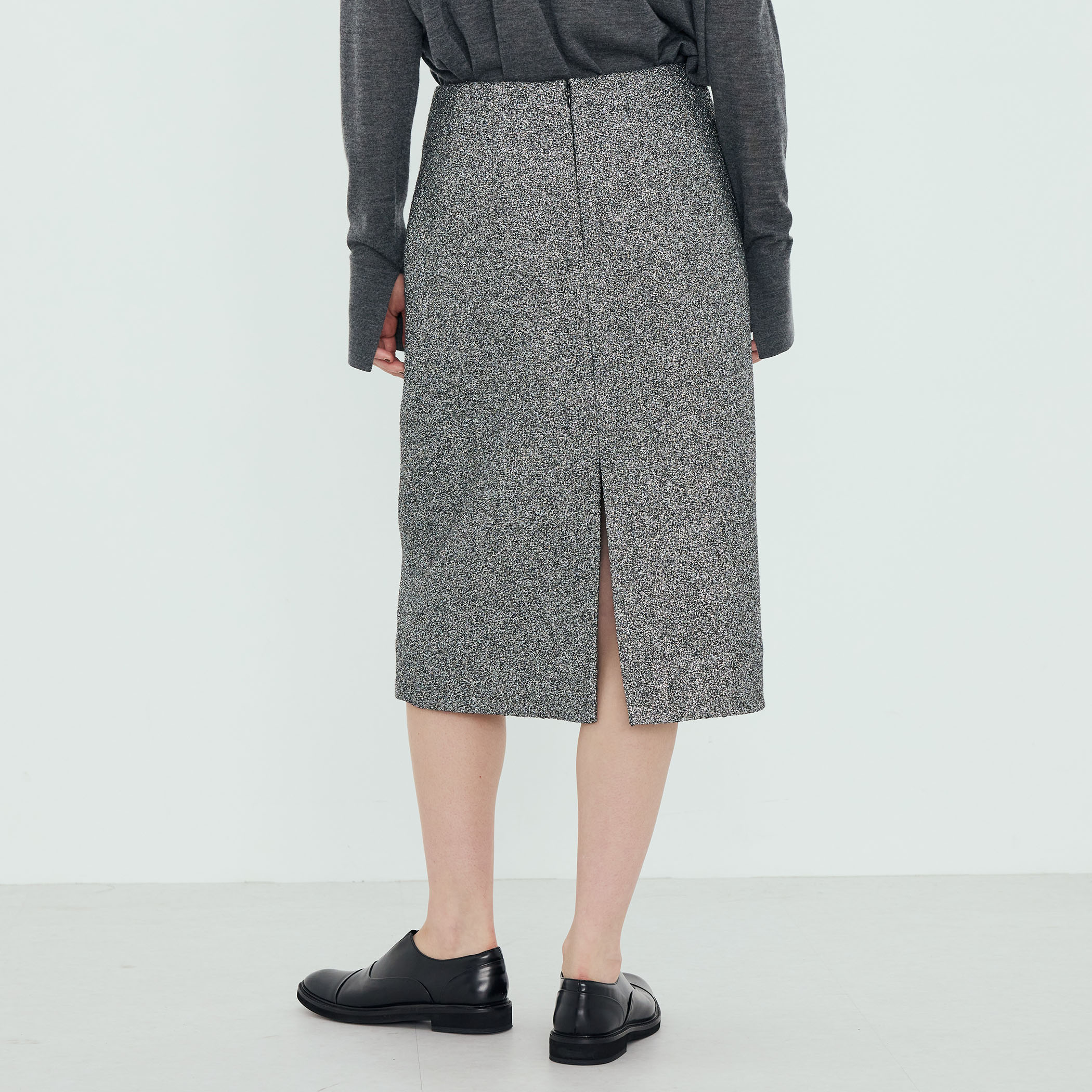 シャイニーツイード ペンシルスカート｜トゥモローランド 公式通販