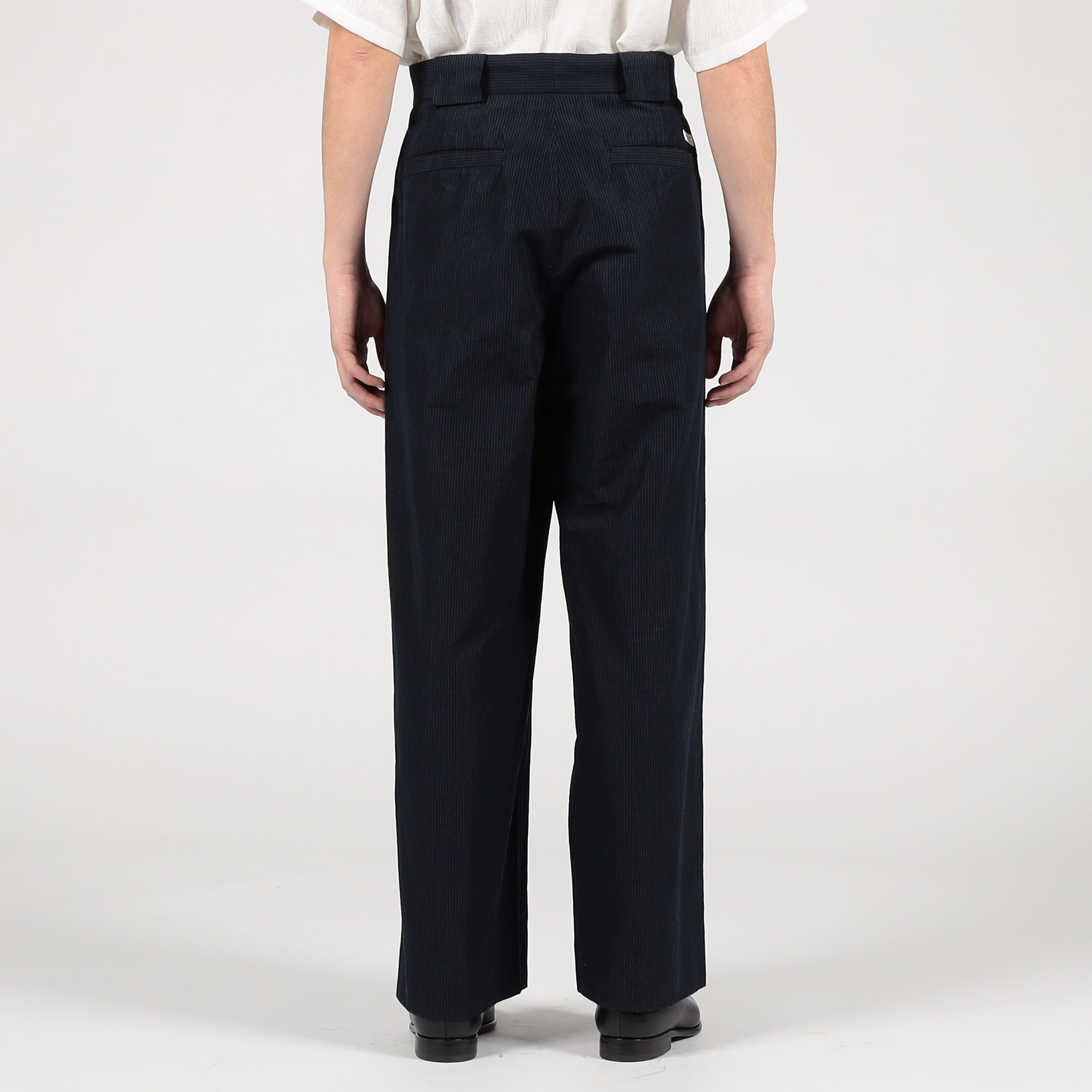 コットンリネンシルク ノープリーツ ワイドパンツ｜トゥモローランド