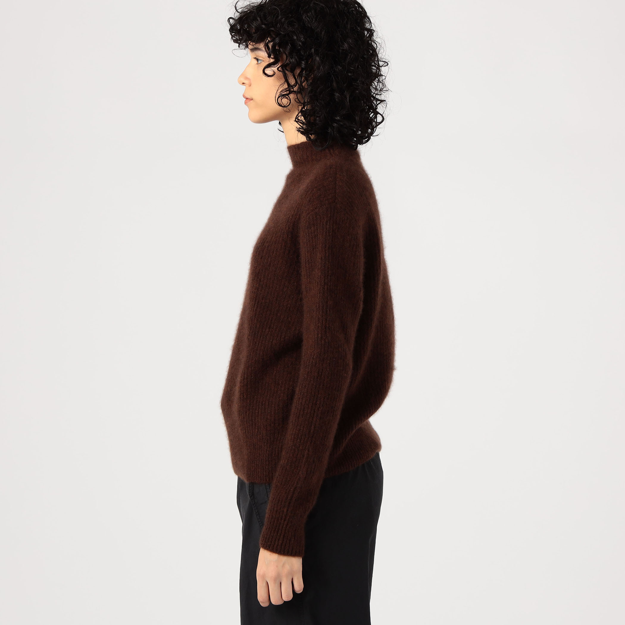 ニット セーター カシミヤリブ ビルドネックプルオーバー WLTC3766 レディース セール】カシミヤリブ ビルドネックプルオーバー WLTC3766