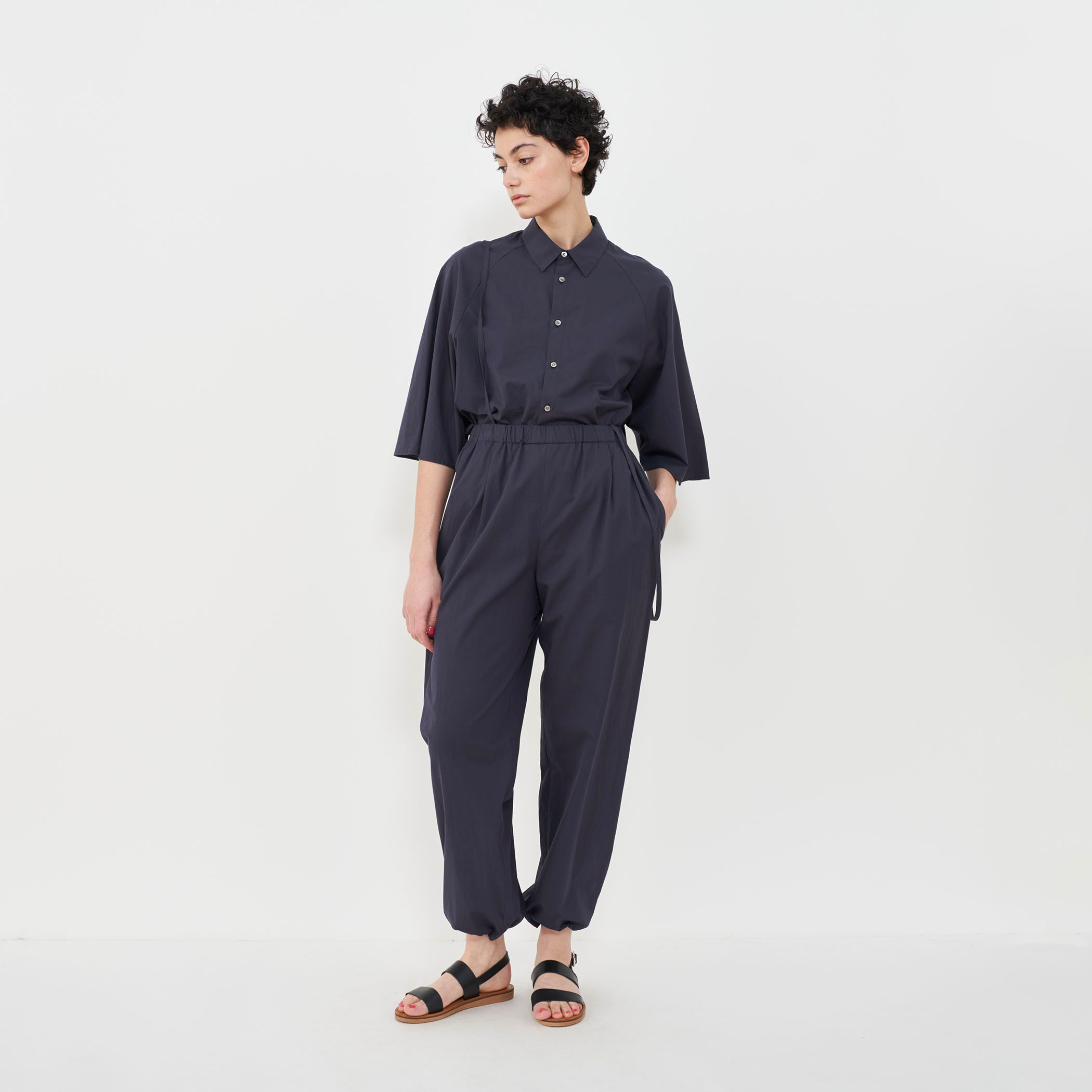 □コットンツイル ラグランスリーブシャツ｜トゥモローランド 公式通販