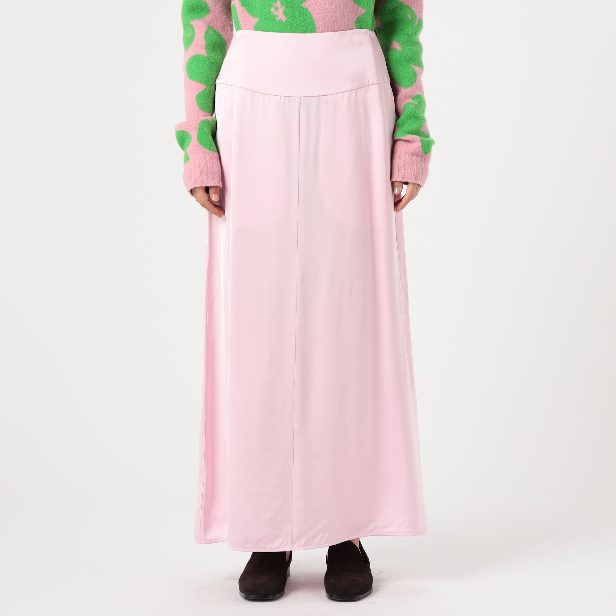 JIL SANDER SKIRT 60 サテンロングスカート｜トゥモローランド