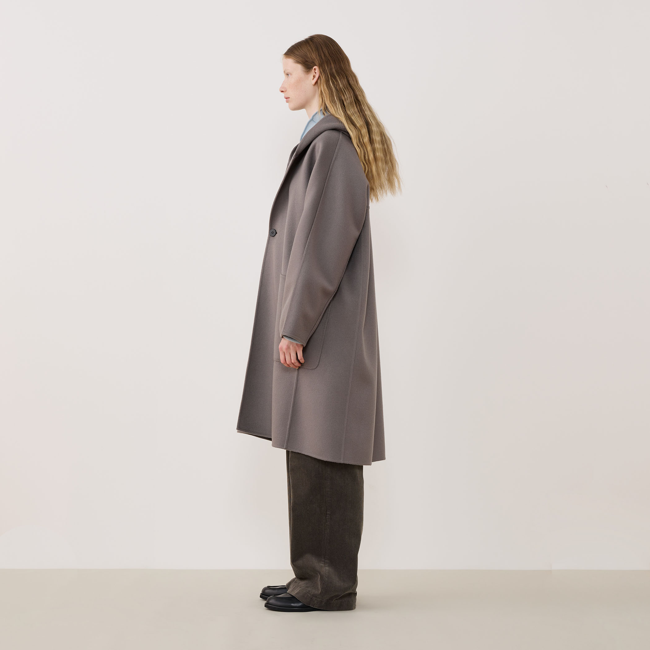 ダブルフェイス ドルマンスリーブフーデッドコート｜トゥモローランド