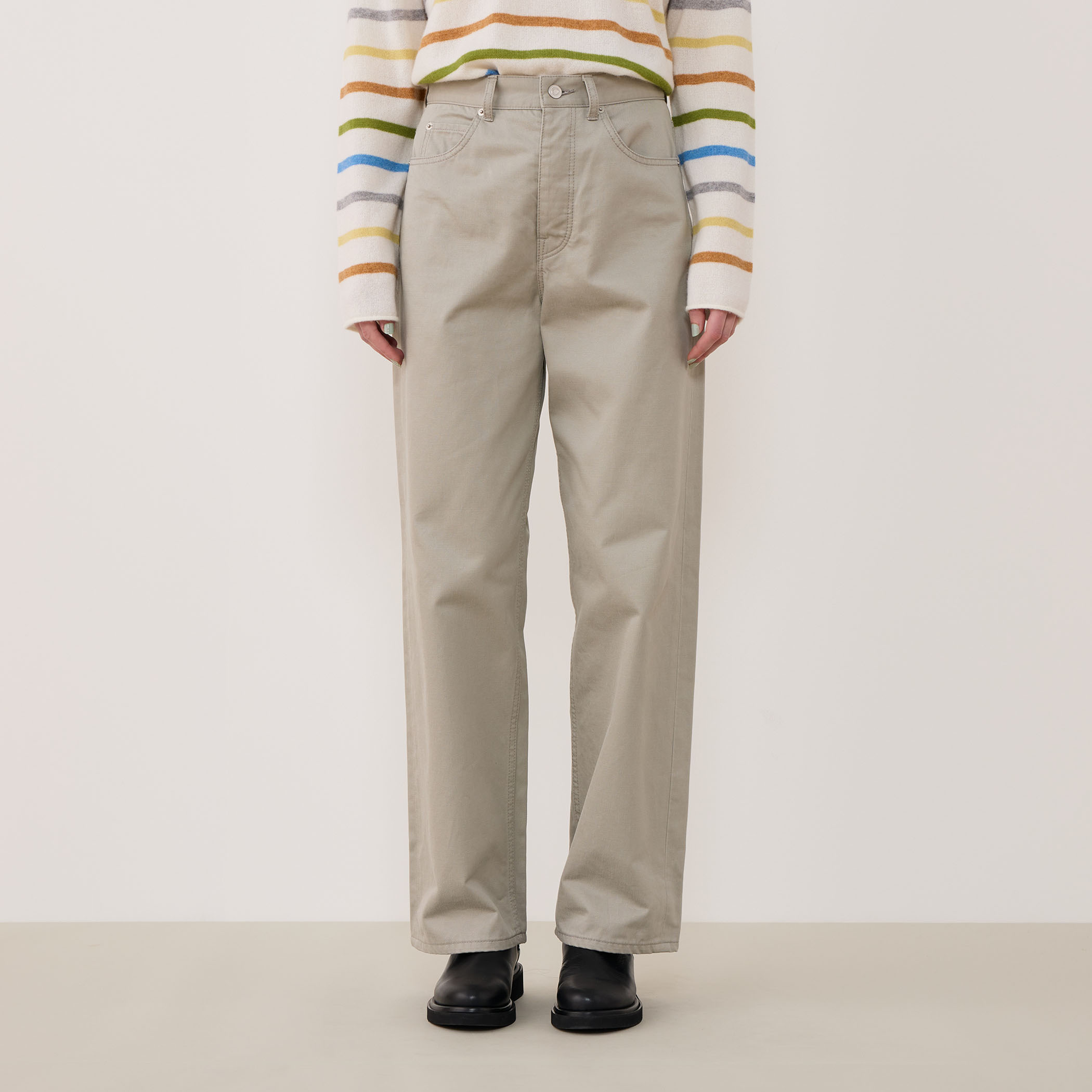 いたページ ブラッシュドツイル セミワイドパンツ｜トゥモローランド 公式通販