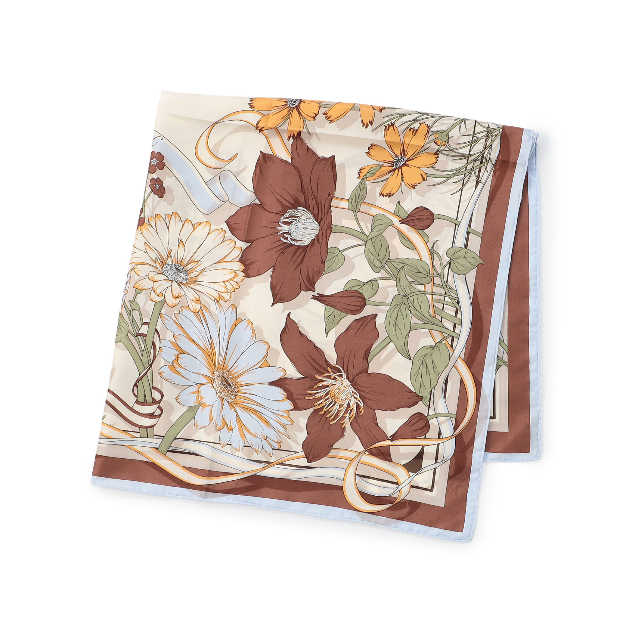 manipuri FLOWER シルクスカーフ