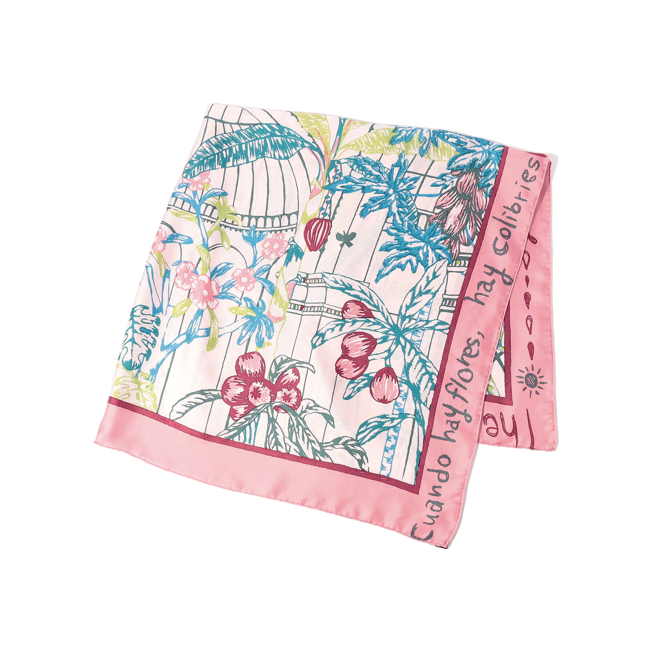 MANIPURI GARDEN シルクスカーフ