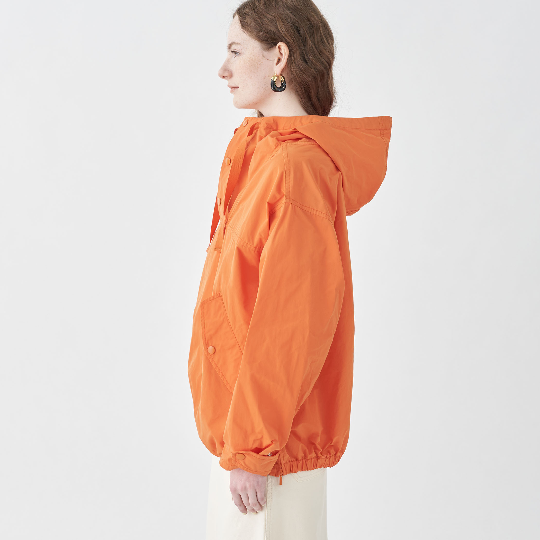 ポリステルコットンメモリークロス アノラックパーカ