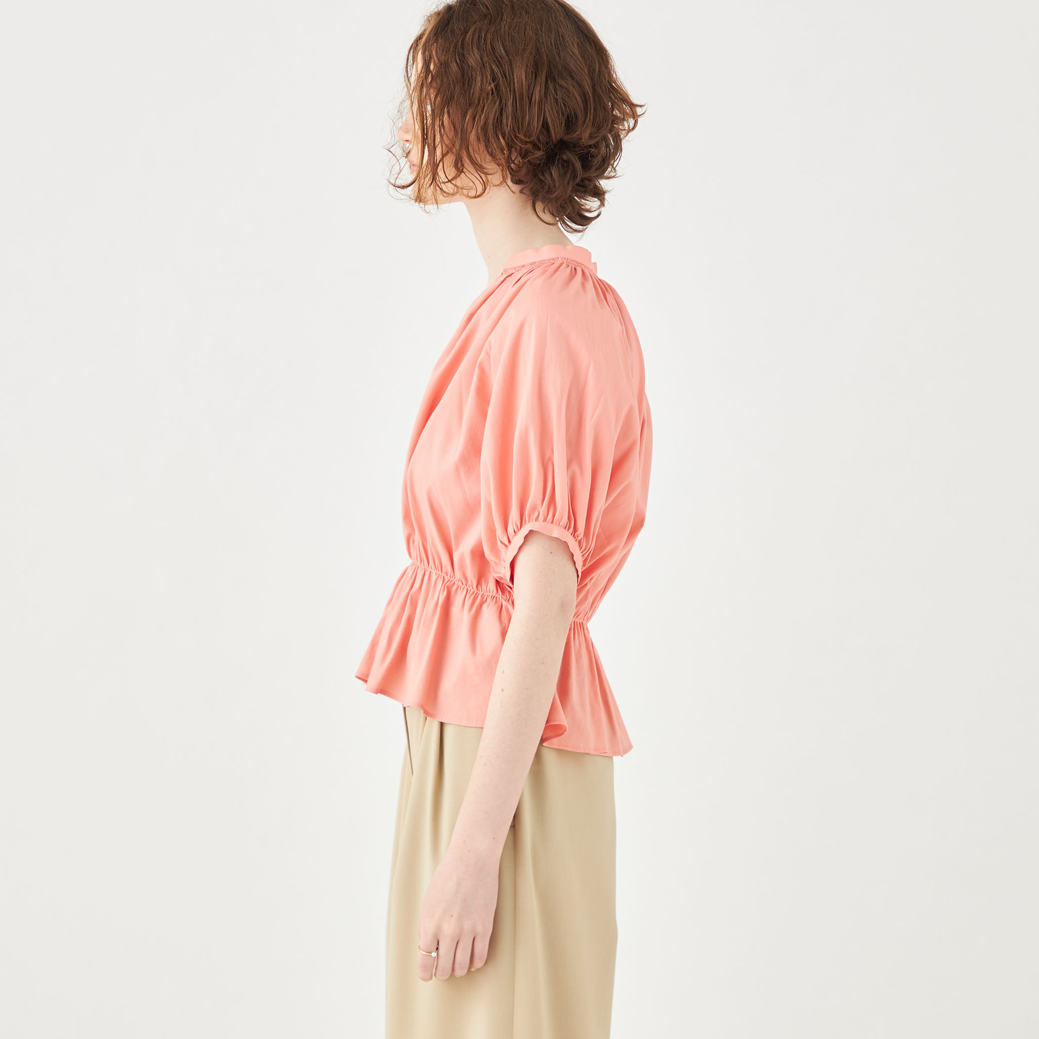 BALLSEY シアーアムンゼン シャーリングブラウス 白36 Mサイズ Ballsey 【Ballsey】シアーアムンゼン シャーリングブラウス