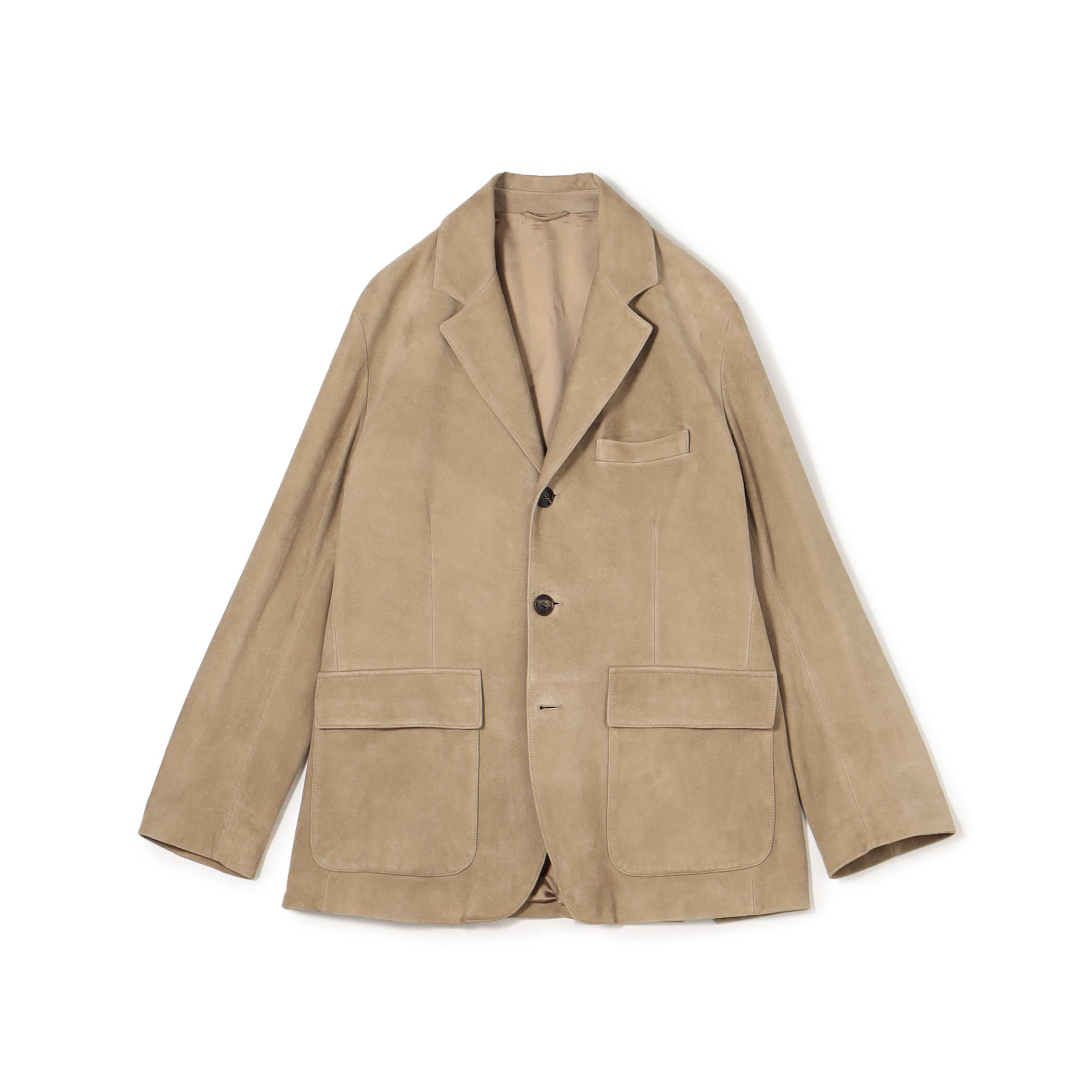 DENIM NEW STANLEY スウェード シングルブレステッド 3Bジャケット