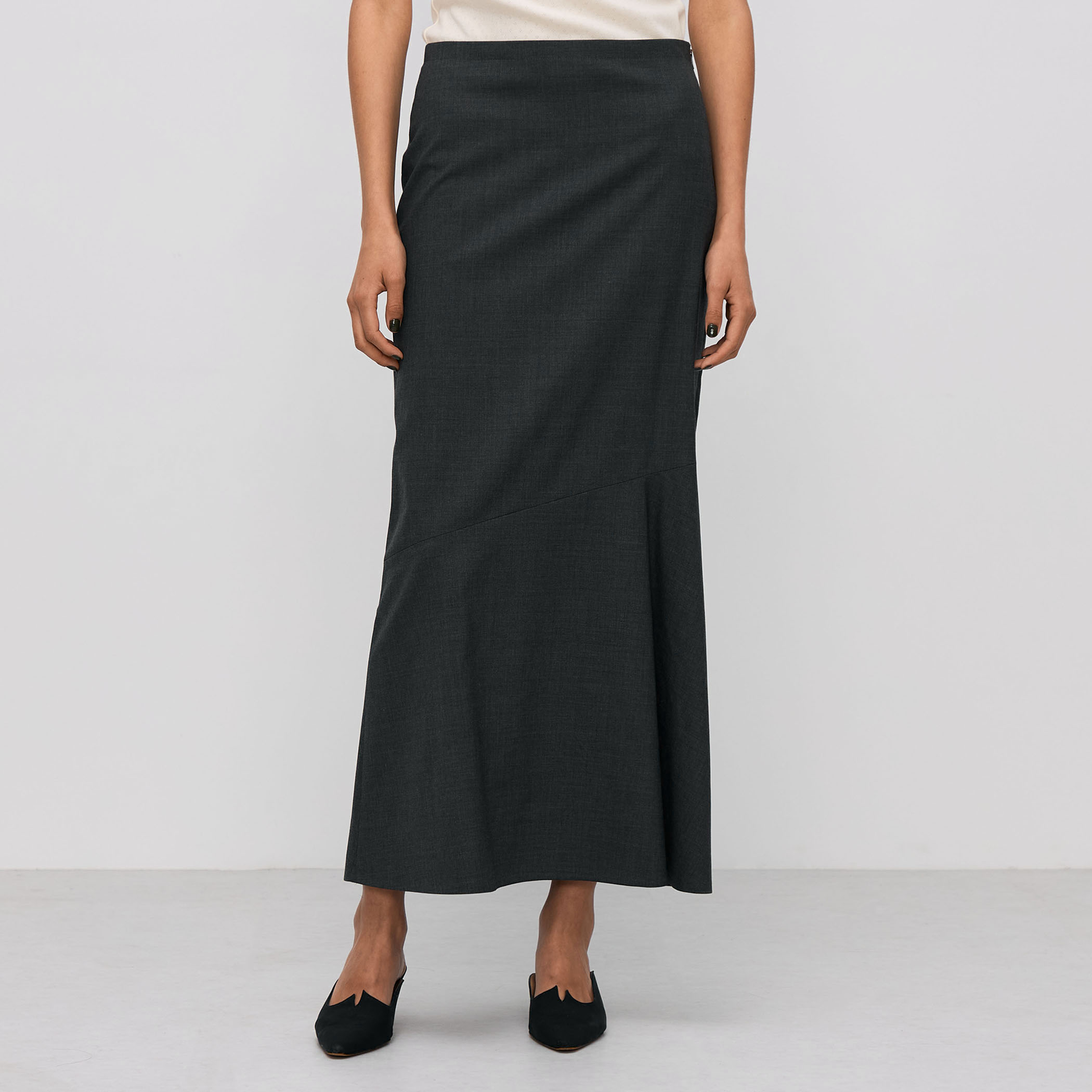 ウールトロピカル フレアスカート｜トゥモローランド 公式通販