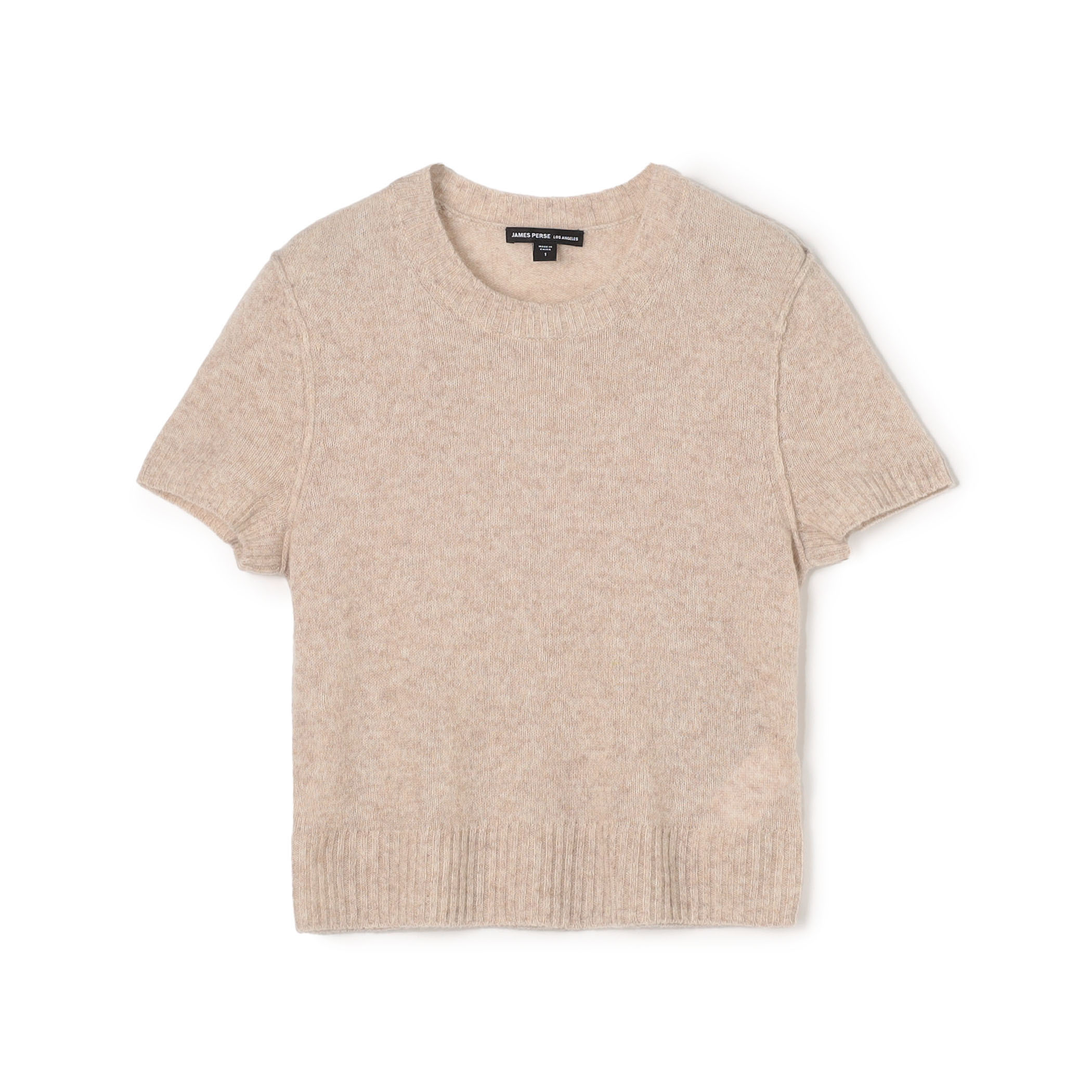 ソフトフェザーウェイト カシミヤ ハーフスリーブニット WOKC3186