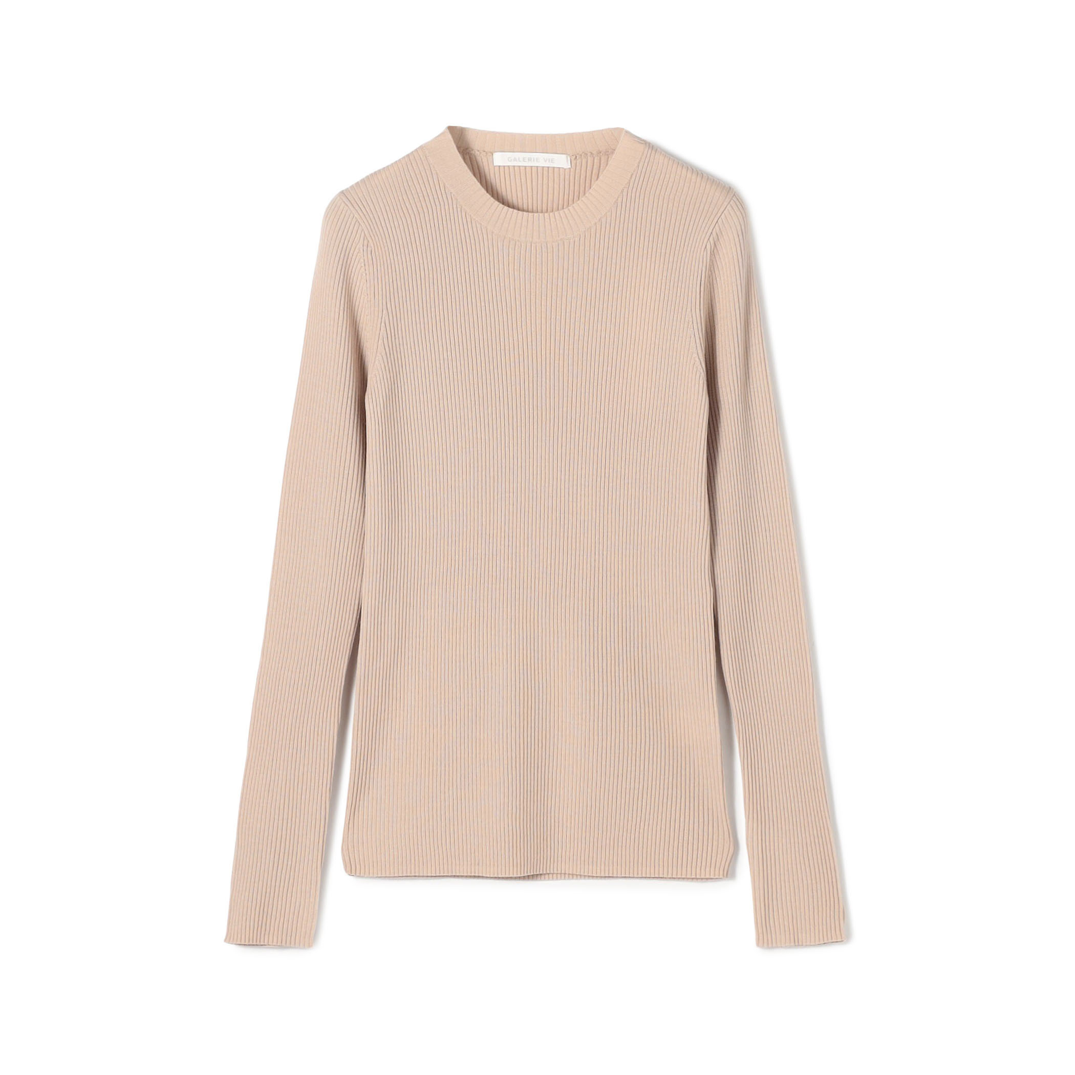 プルミエールウールリブ クルーネックプルオーバー