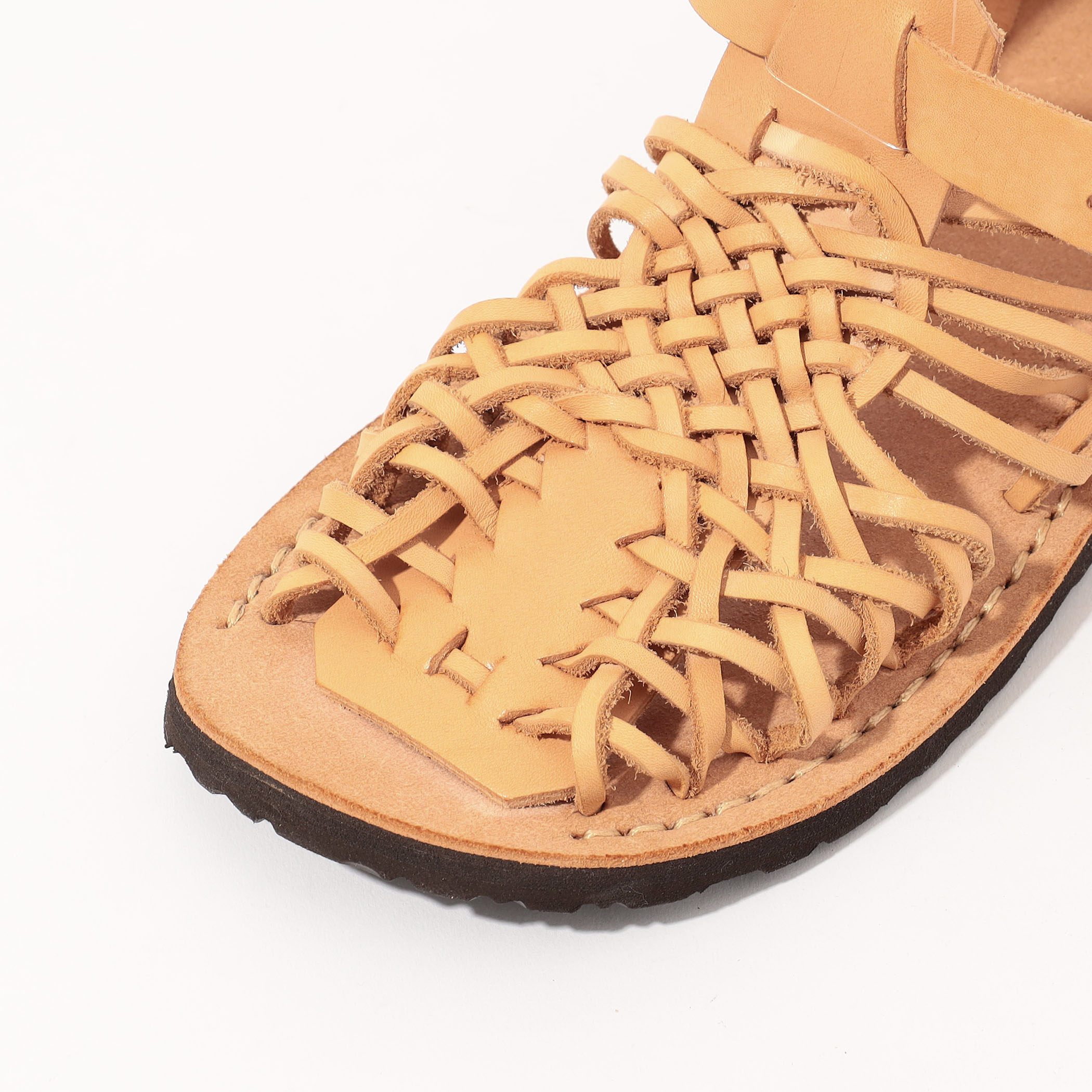 LA BAUME/ラボーム☆レザーメッシュ サンダル 5(22.5位)HEL2
