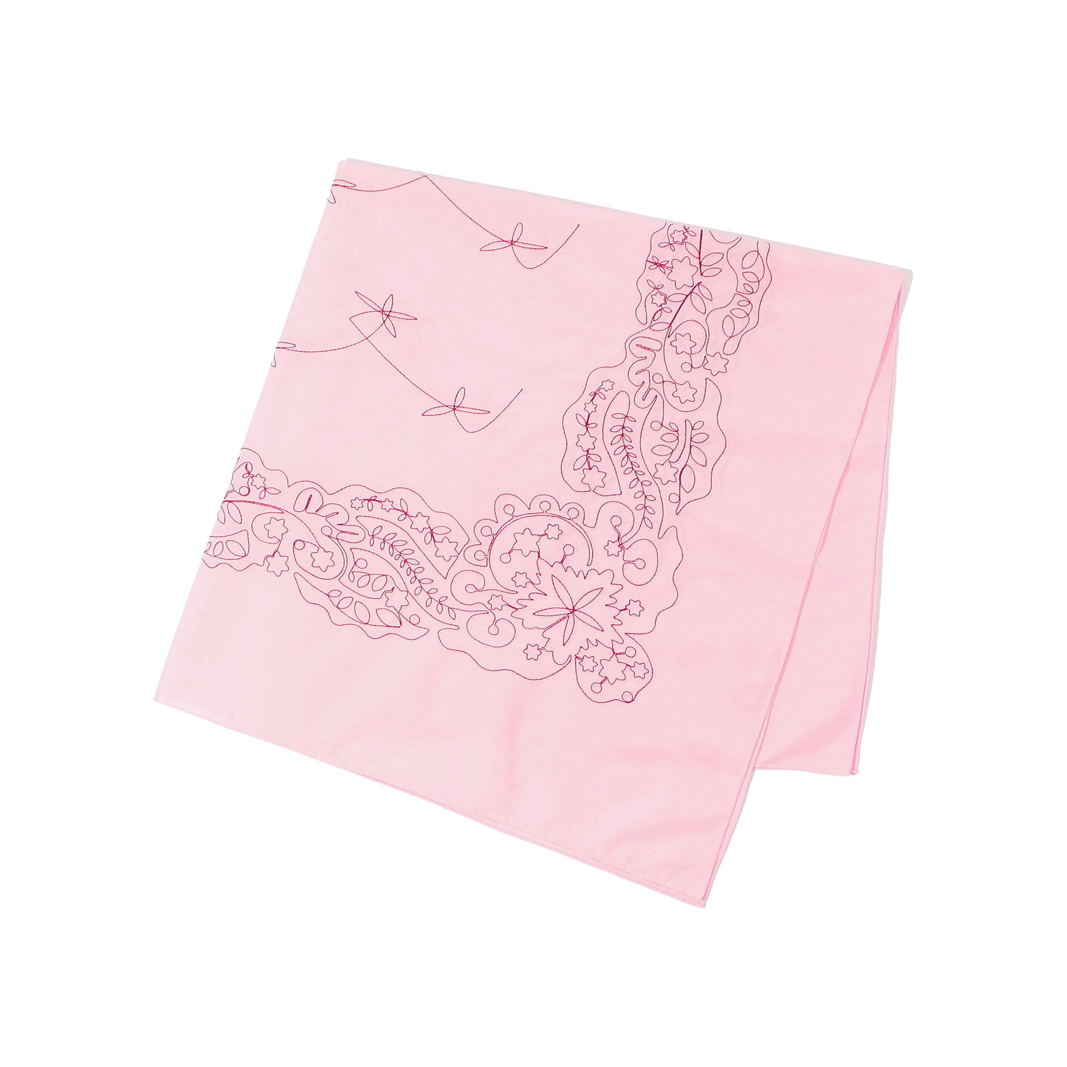 ASAUCE MELER コットンシルクエンブロイダリー バンダナスカーフ