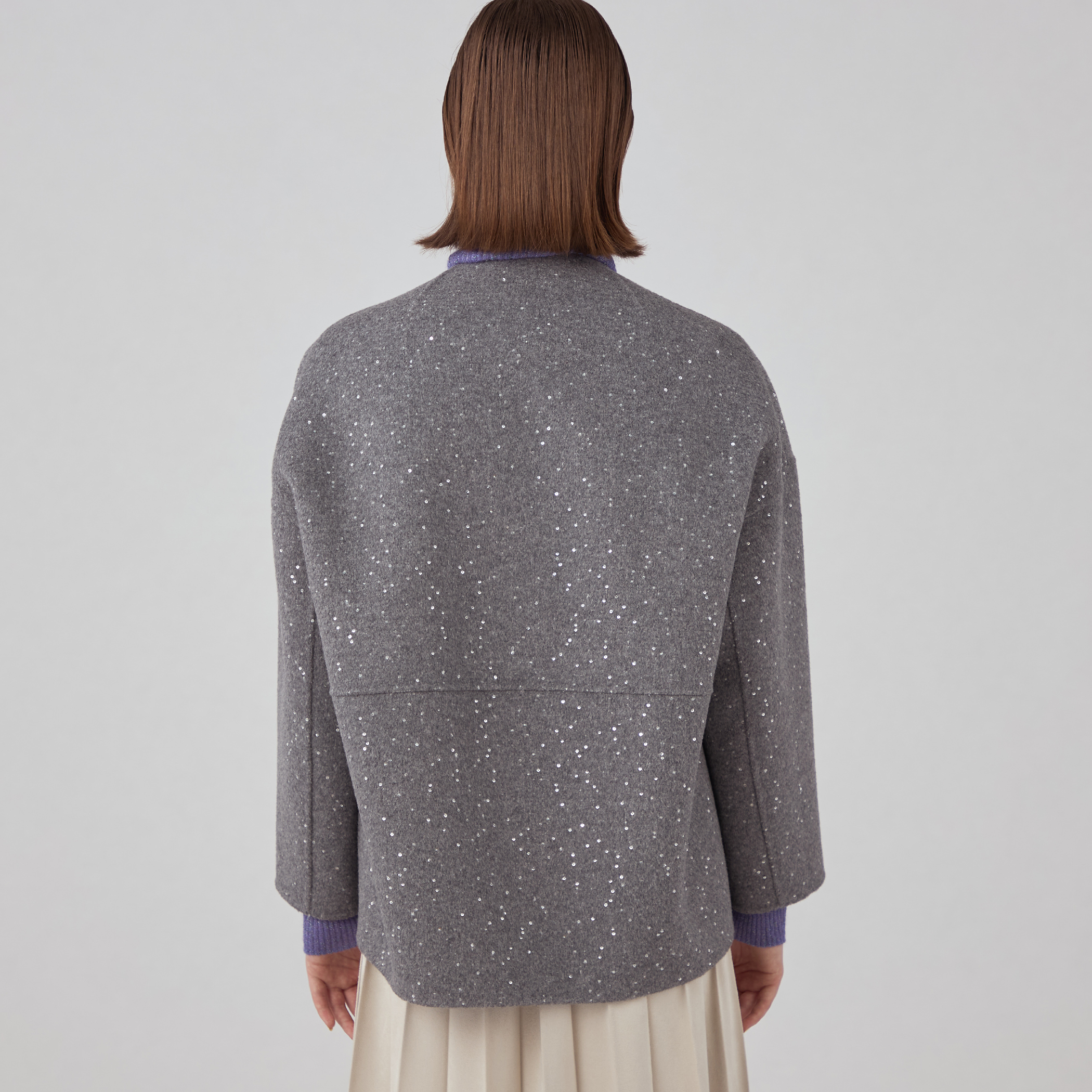 スパンコールリバー ショートコクーンコート｜トゥモローランド