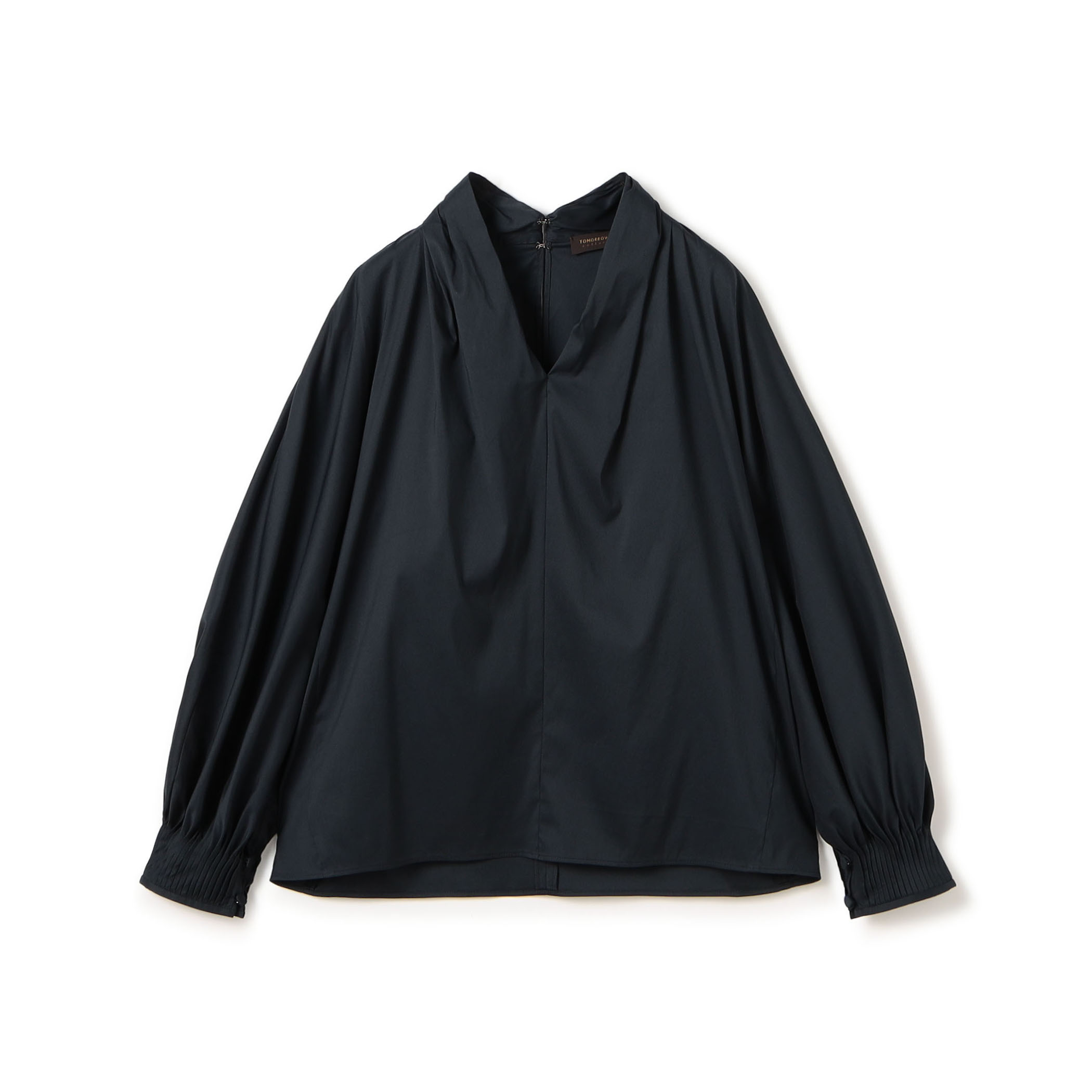 ストレッチブロード ドルマンパフブラウス