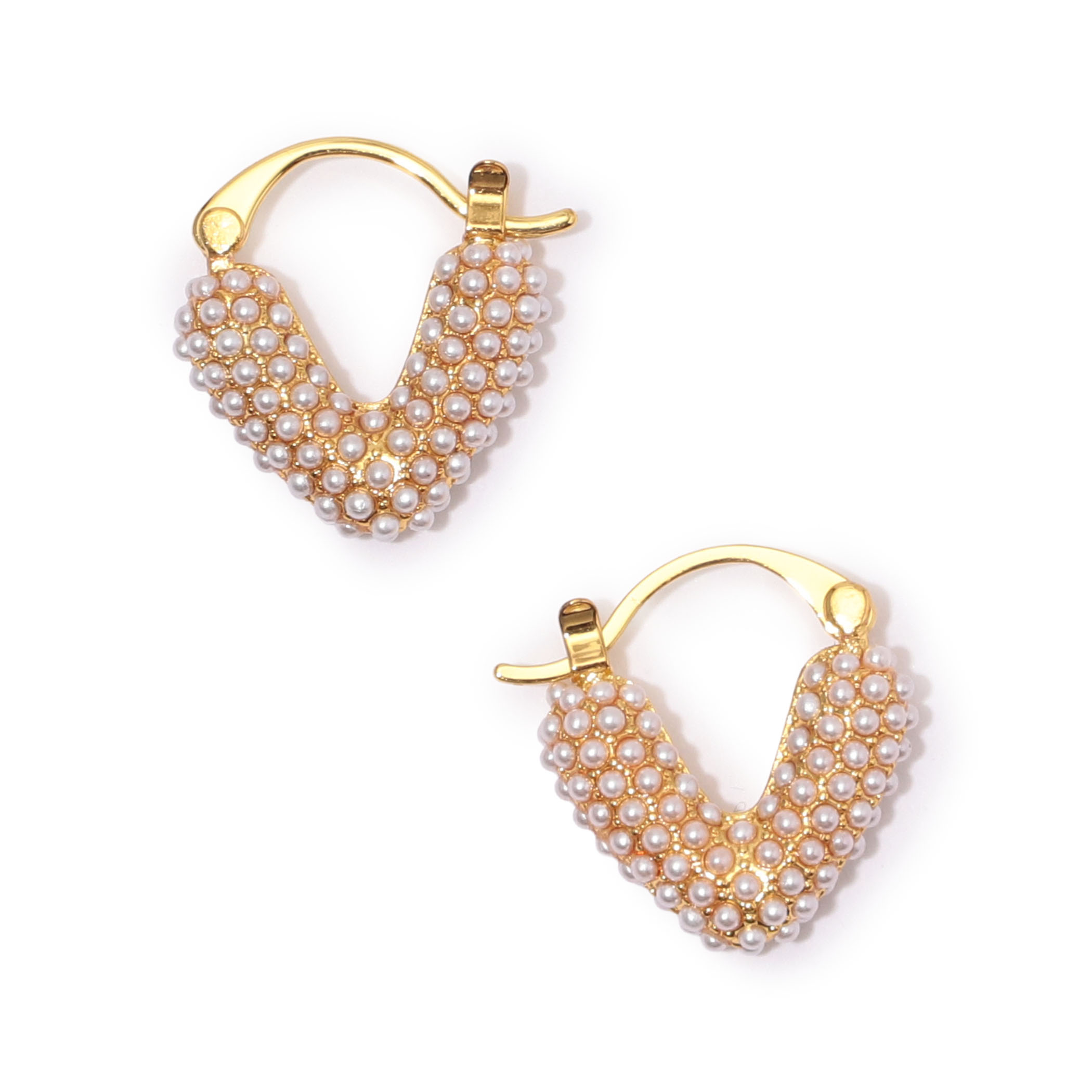 Kenneth Jay Lane HEART Pearl ピアス