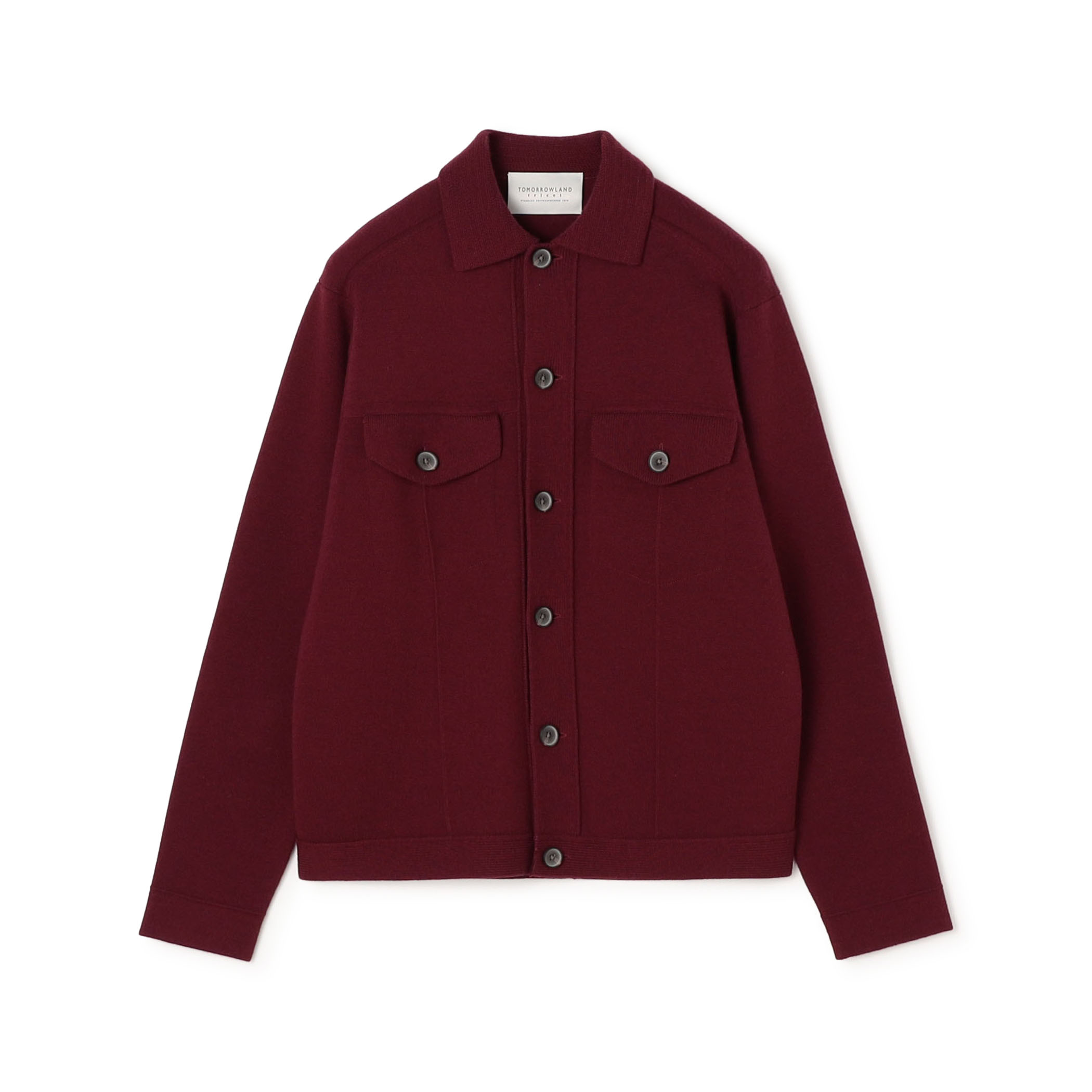 【WEB先行予約】TOMORROWLAND tricot ウールカシミヤ ミラノリブ ニットブルゾン
