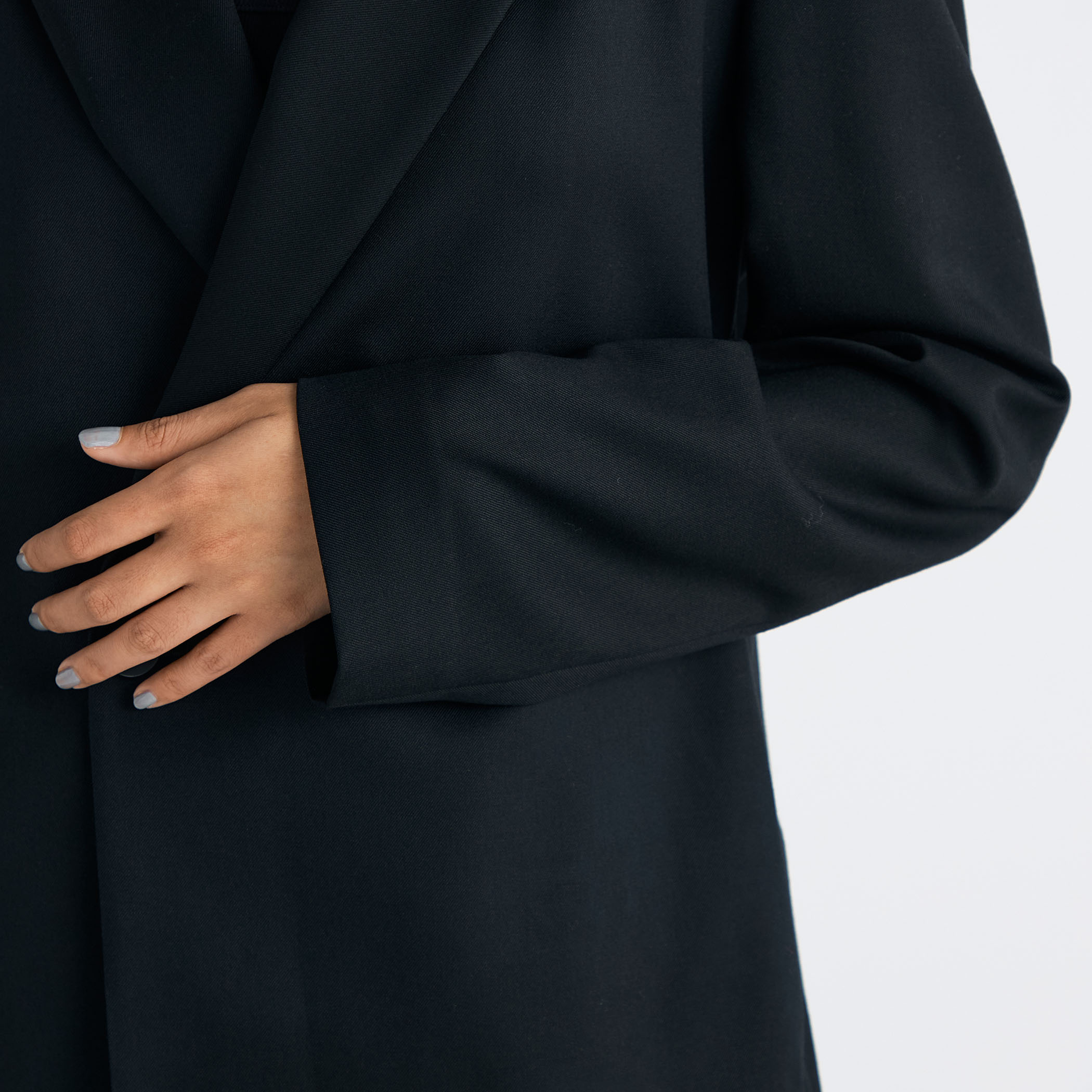 ms　　メランジツイル ダブル ジャケット　ネイビー　40 green label relaxing（グリーンレーベルリラクシング）の「メランジ