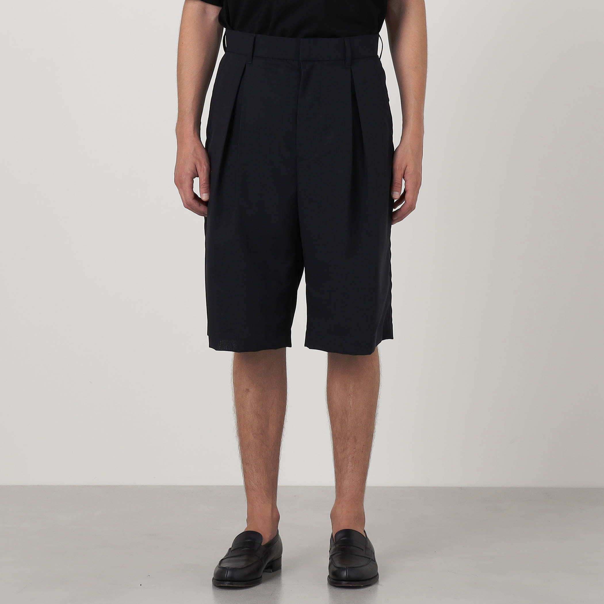 別注】The CLASIK INVERTED PLEAT TROUSERS ウール ショーツ