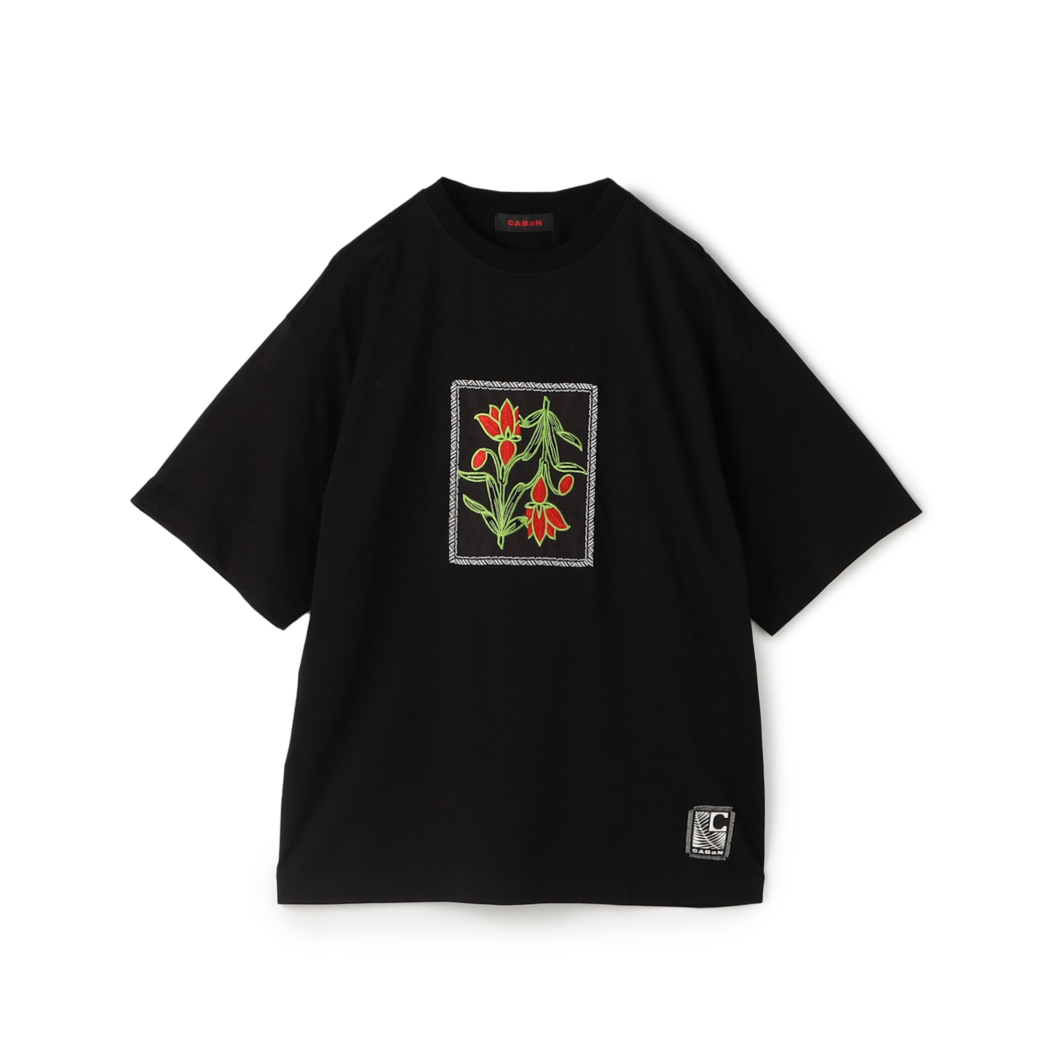 CABaN スビンコットン IBIZA エンブロイダリーTシャツ