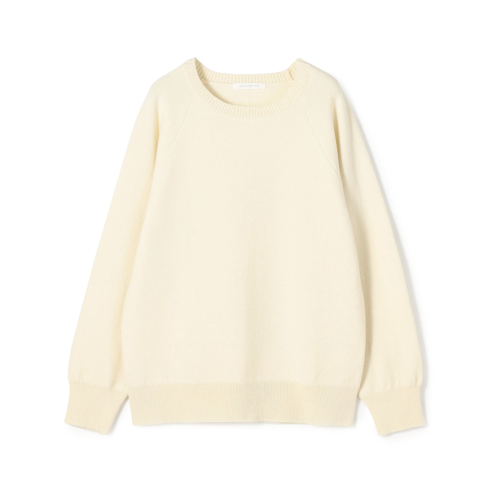 スエットニット クルーネックプルオーバー