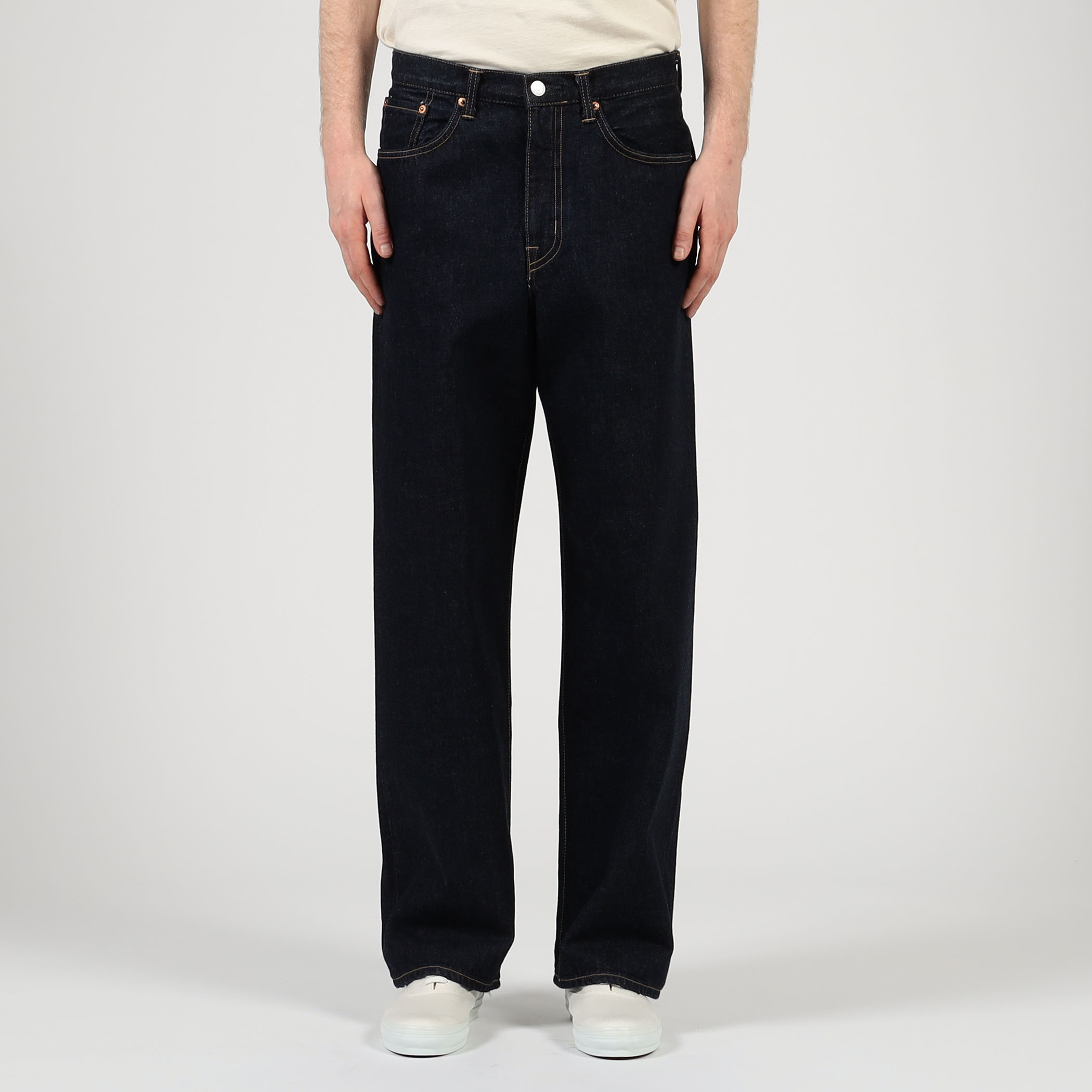 別注】EDWIN WIDE STRAIGHT ONE WASHED デニムパンツ