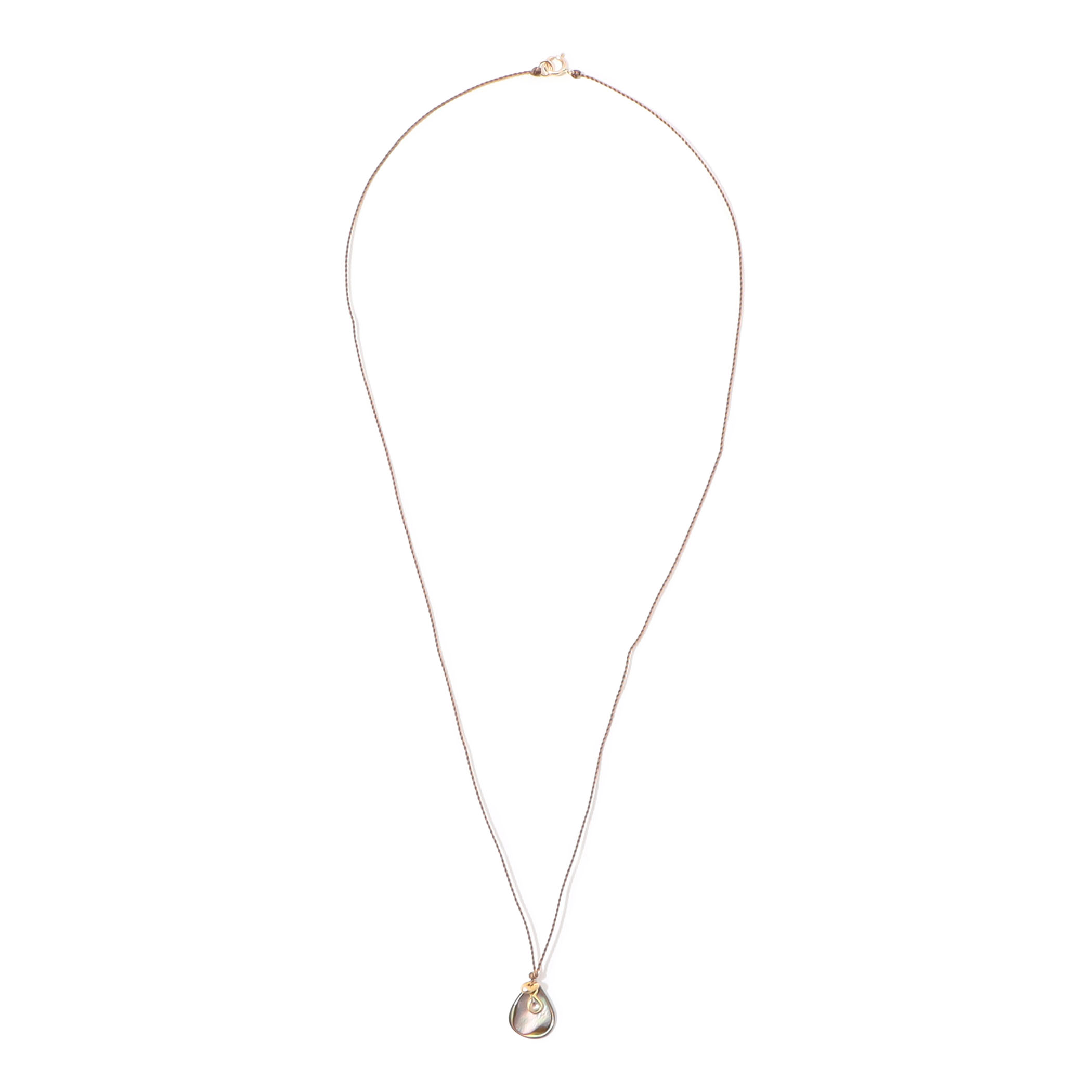 SEE REAL FLOWERS Abalone Raindrop ネックレス