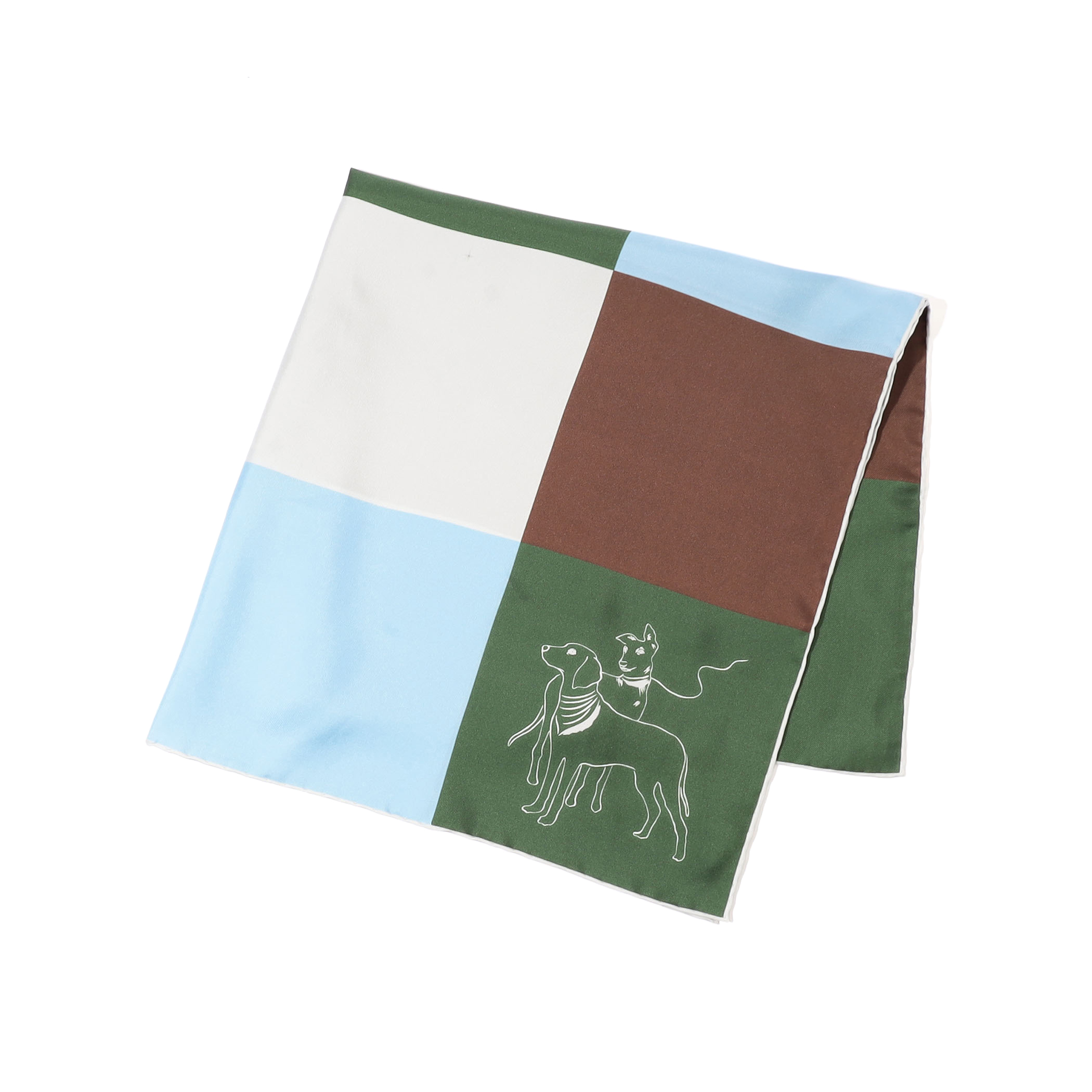 sense the pebble Carmel シルクスカーフ