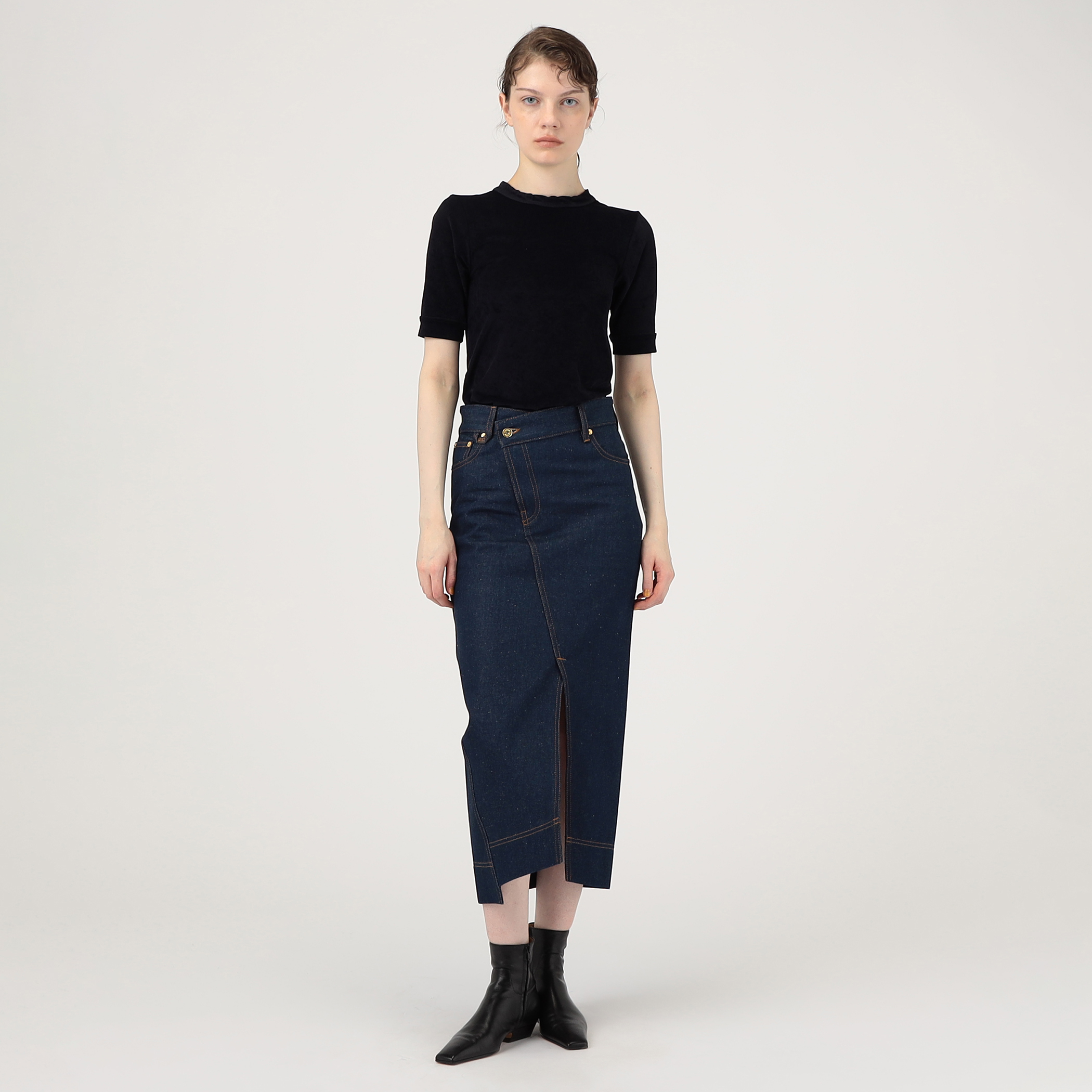 在庫わずか◆La Jupe De Nimes Obra デニム ミディスカート La jupe de-nimes obra デニムスカート - Jacquemus