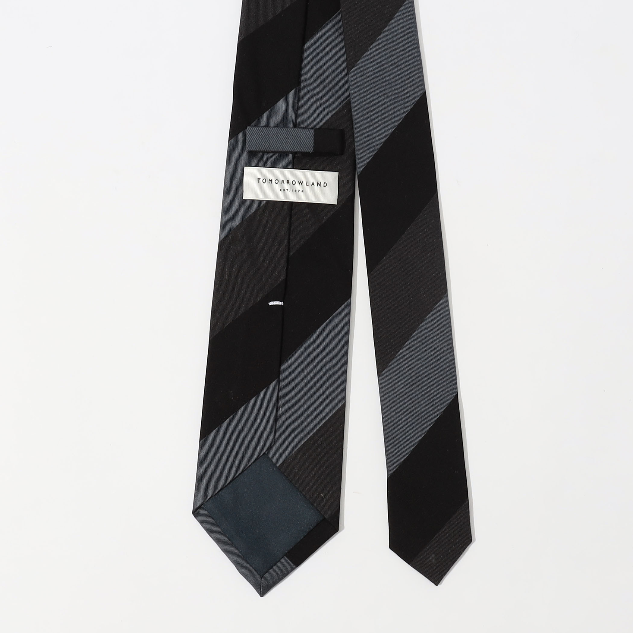 TOMORROWLAND シルク レジメンタルストライプネクタイ