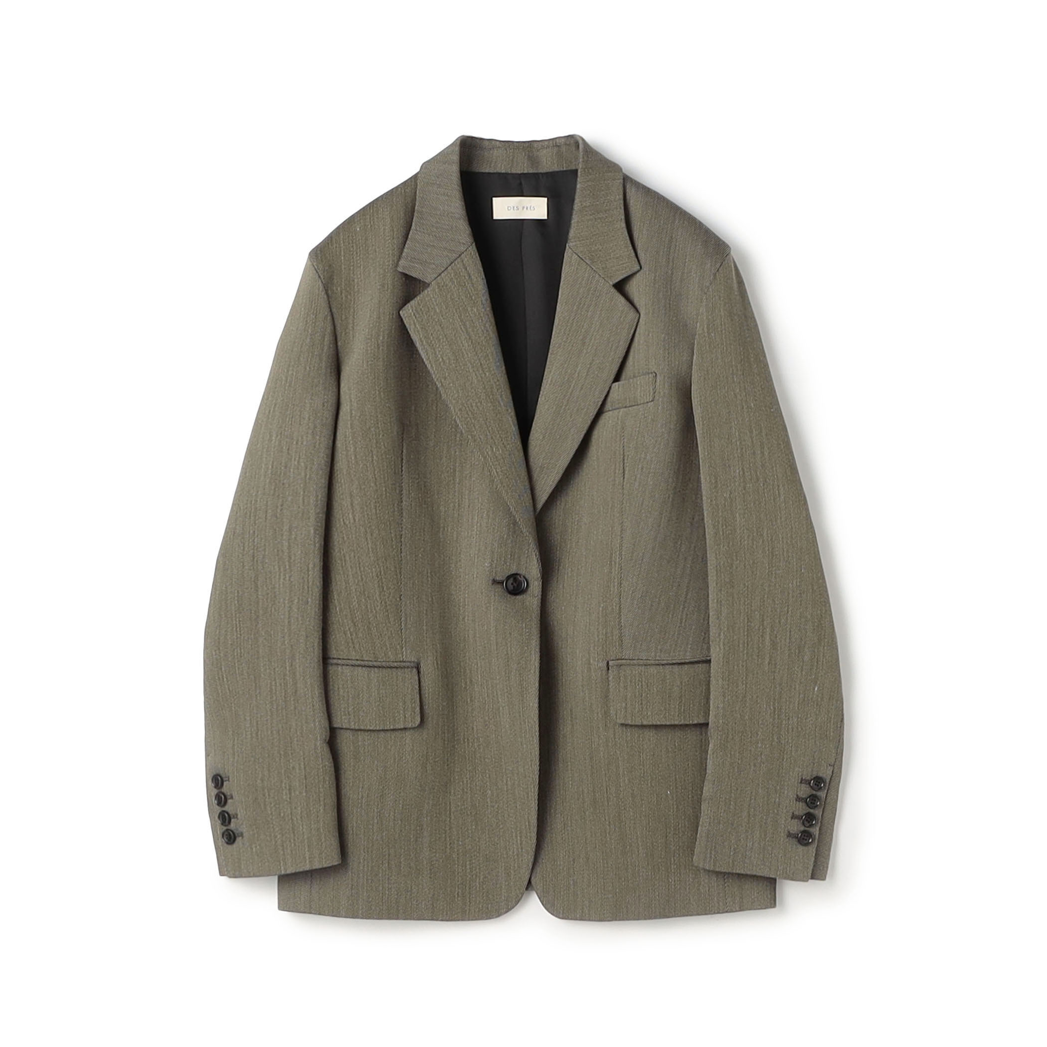 【WEB先行予約】ハイツイストカルゼ ラウンドショルダーシングルジャケット