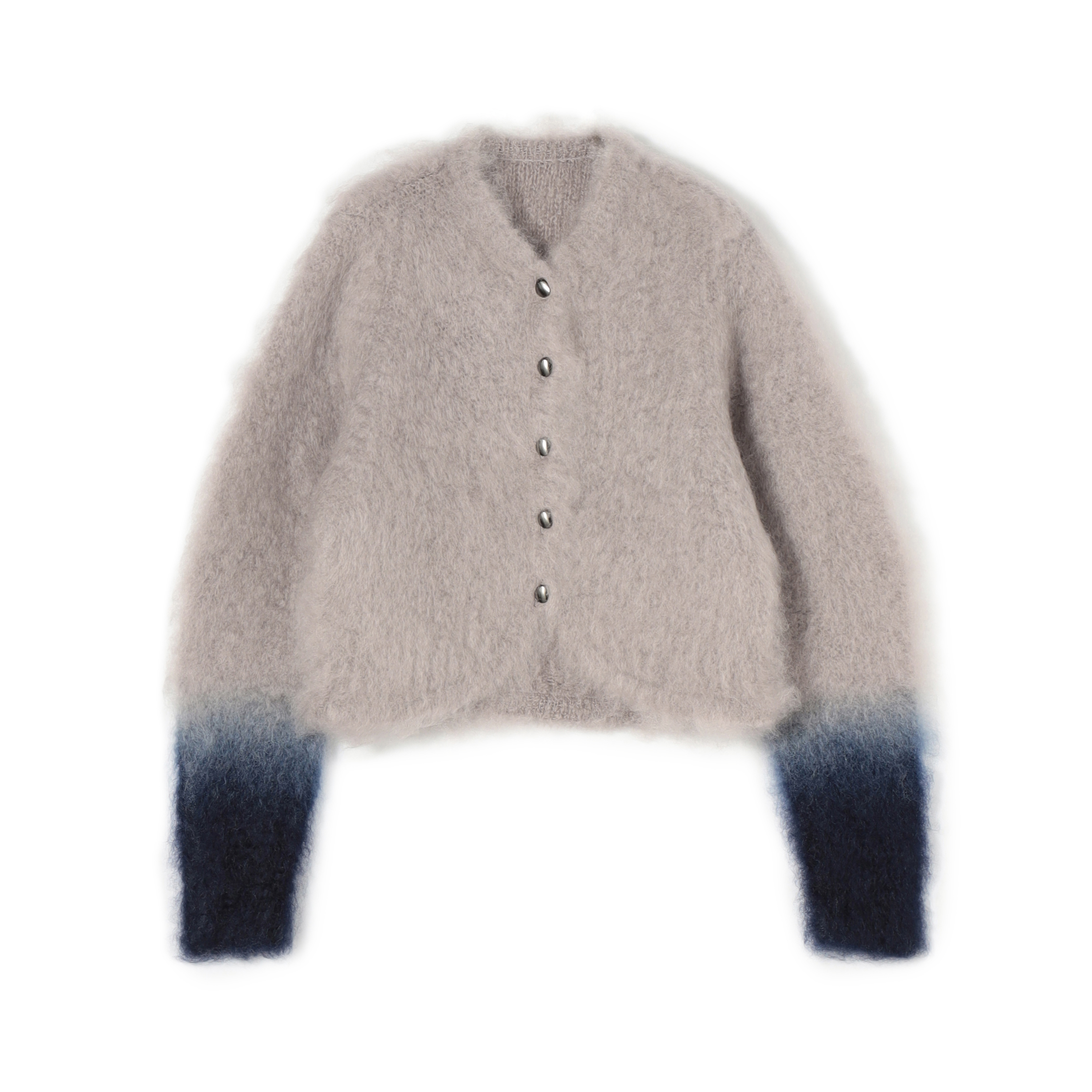 Mame Kurogouchi Fur Knitted Cardigan