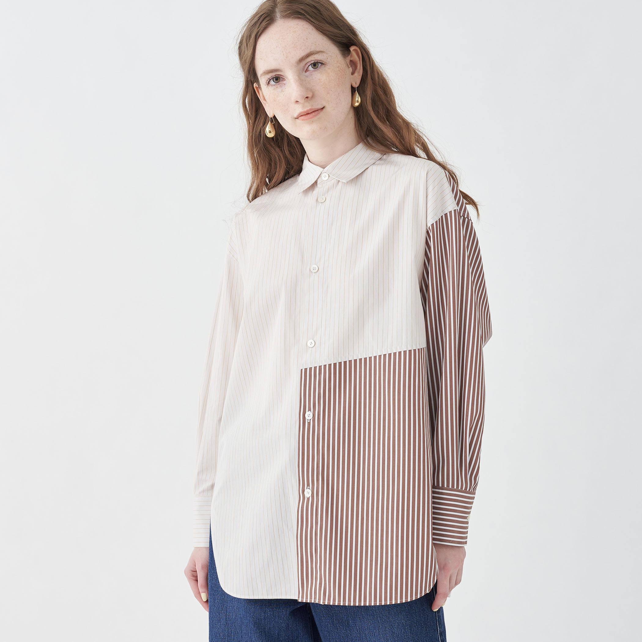 MACPHEE パッチワークシャーティングシャツ MACPHEE（マカフィー）の「パッチワークシャーティング