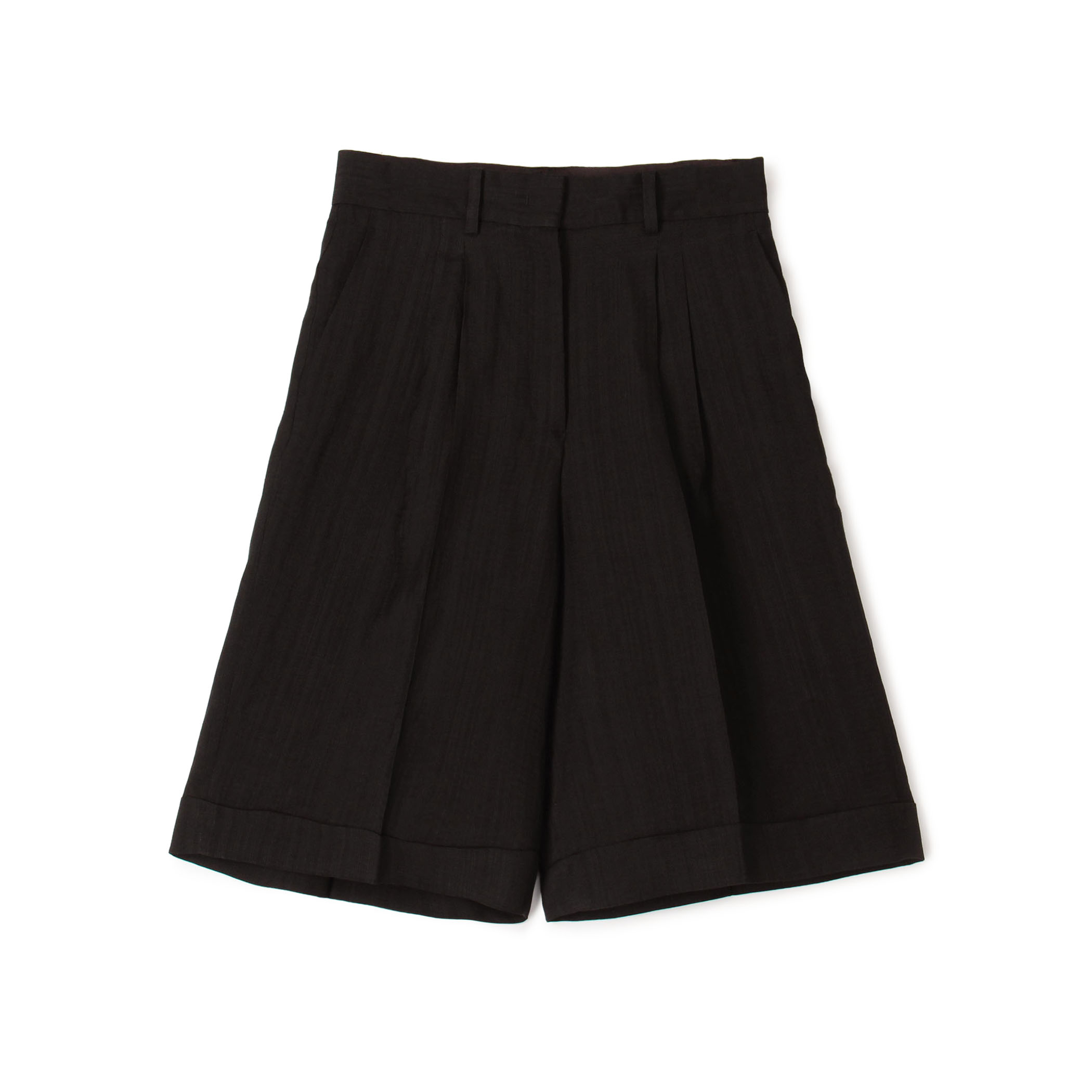 【WEB先行予約】レーヨンリネンブッチャー バミューダパンツ