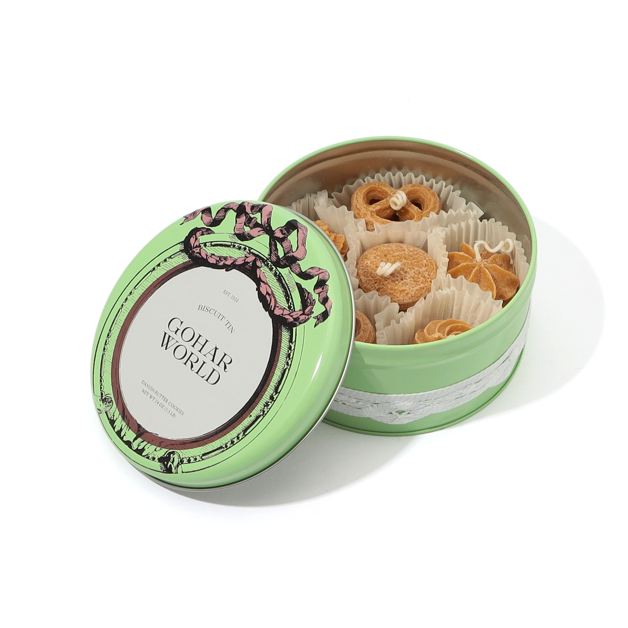 Gohar World CANDLE BISCUIT TIN キャンドル