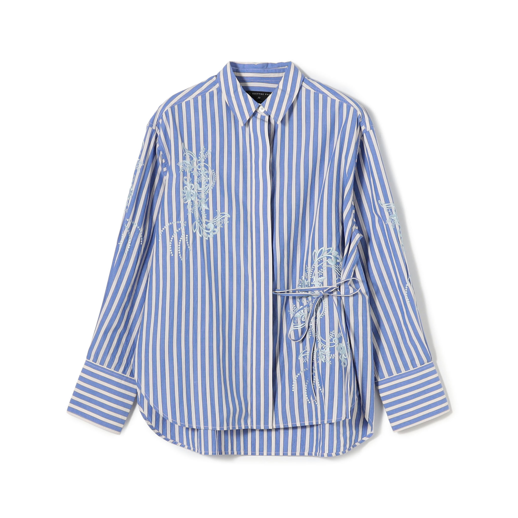 【別注】ne Quittez pas BLACK Cache-coeur シャツ