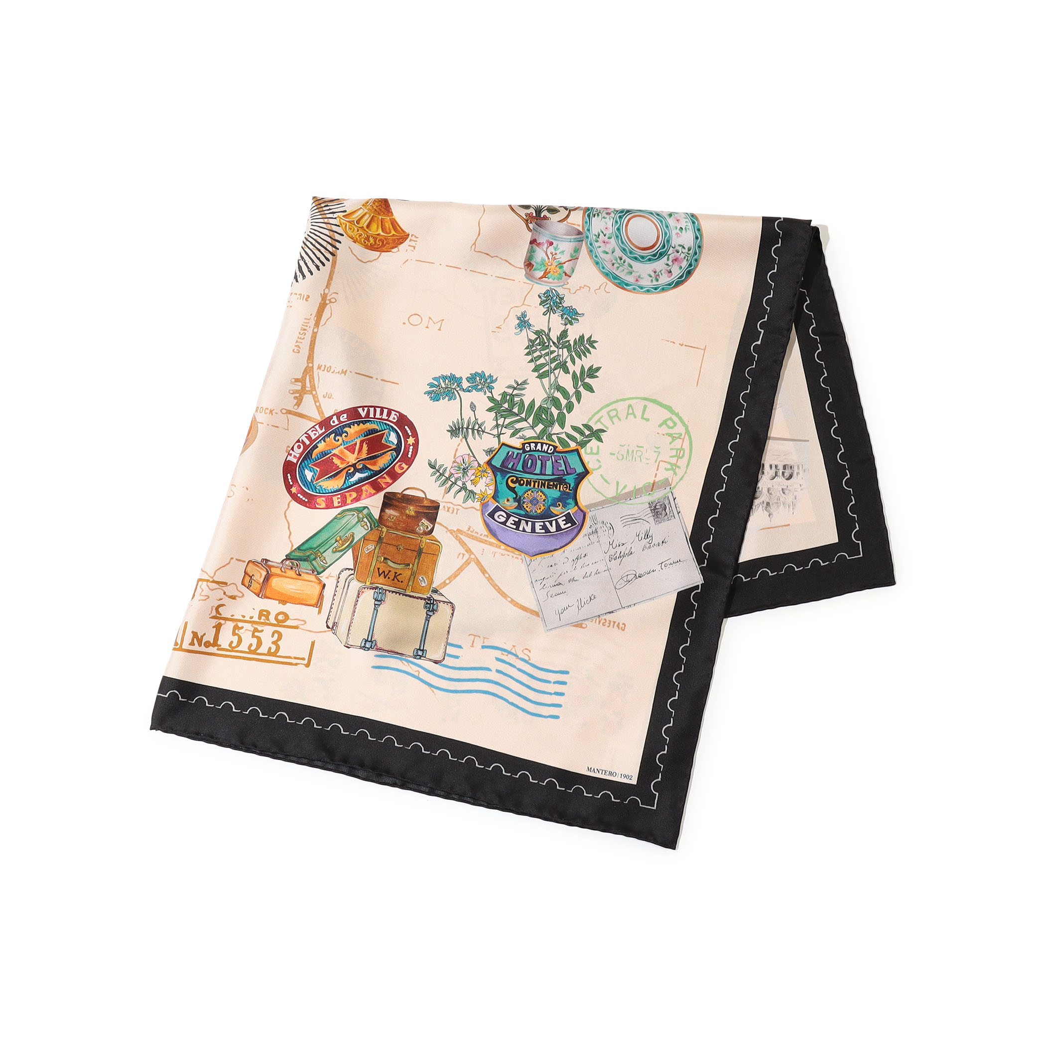 MANTERO 1902 A TICKET TO RIDE シルクスカーフ