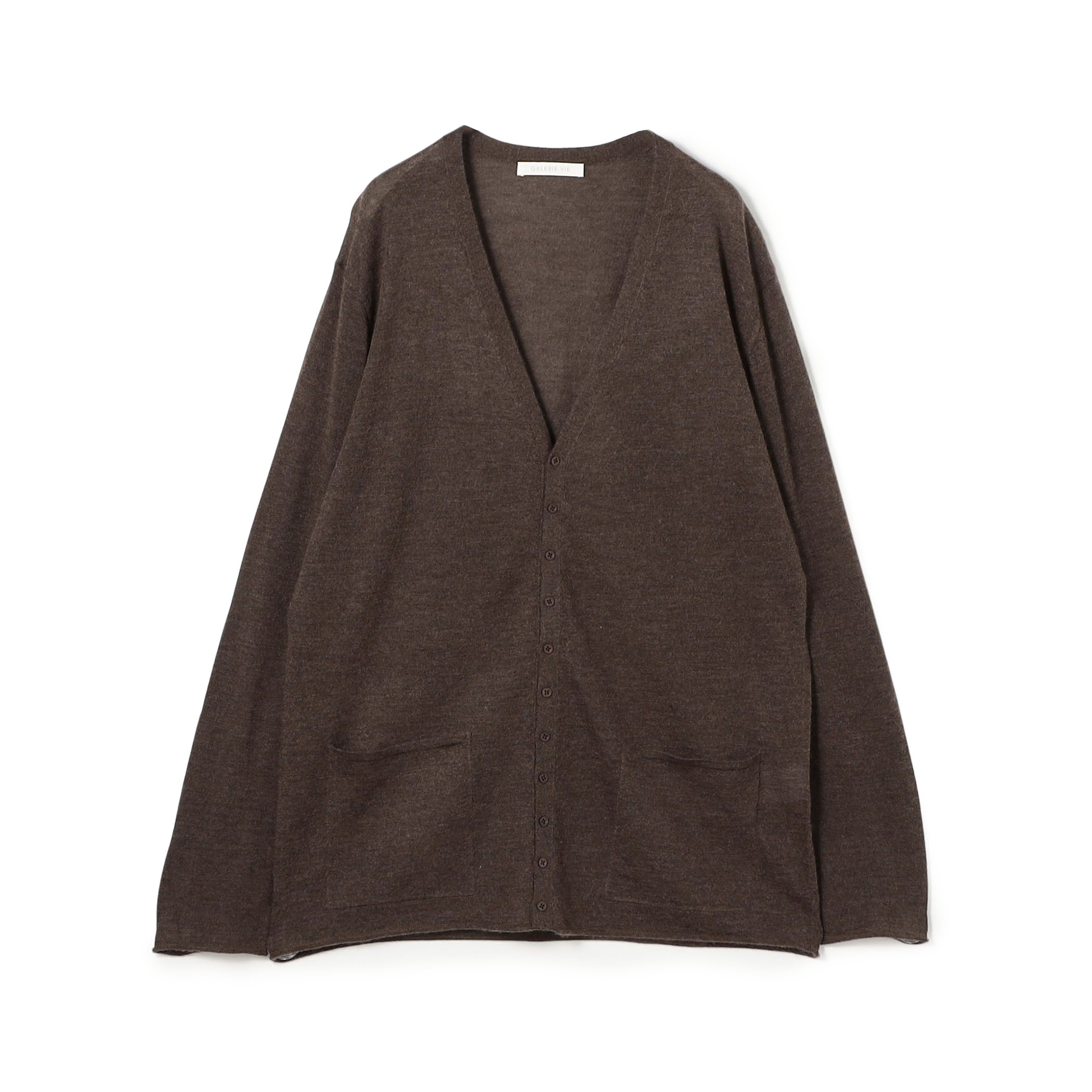 ■カシミヤシルク Vネックカーディガン