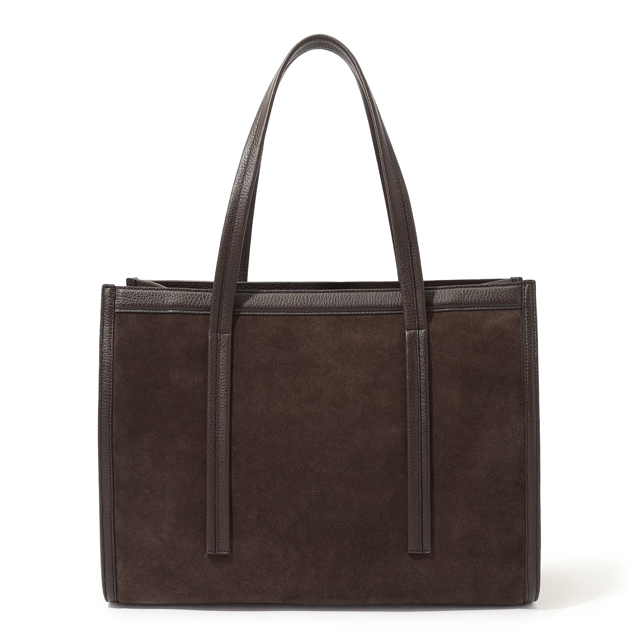 トゥモローランド♡現在販売中 TOMORROWLAND シュリンクレザー×スウェードコンビ トートバッグ