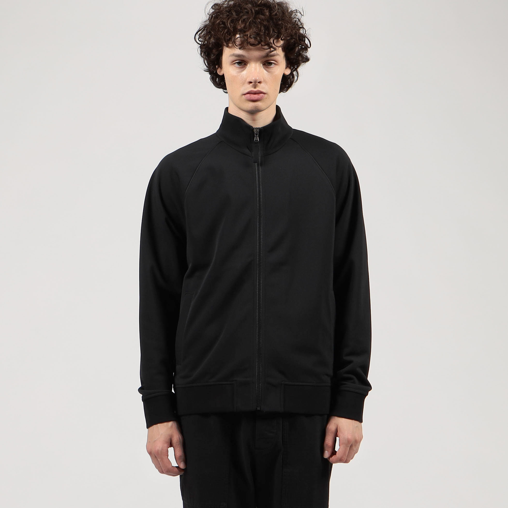 and per se トラックジャケット グレー Ｌ ダブルジップ 裏起毛 セットアップ対応】'huge sizing' ダブルフェイスサイドライン