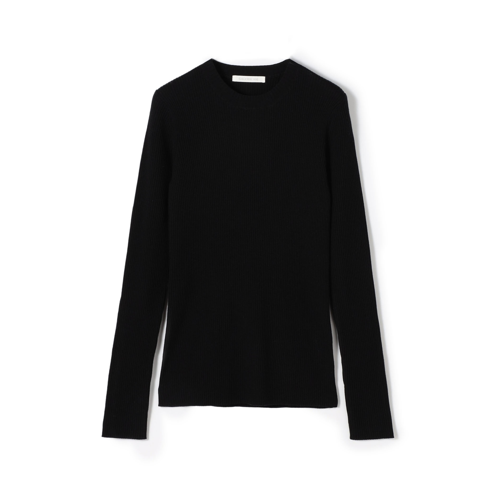 プルミエールウールリブ クルーネックプルオーバー