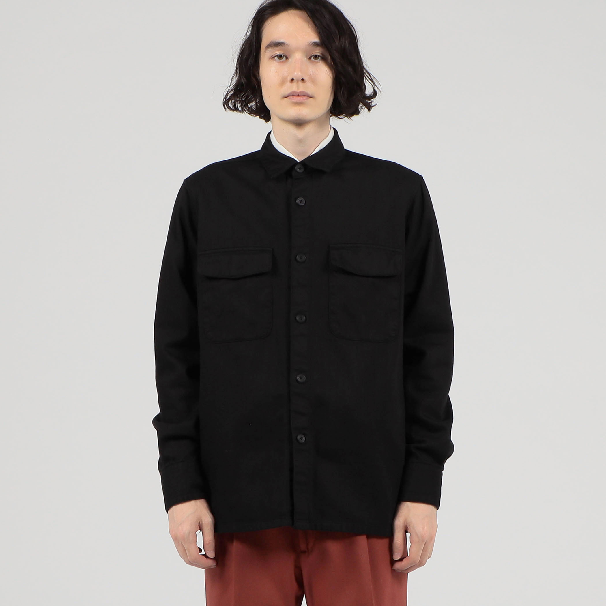 ラ マルティーナ メンズ シャツ トップス Solid color shirt-