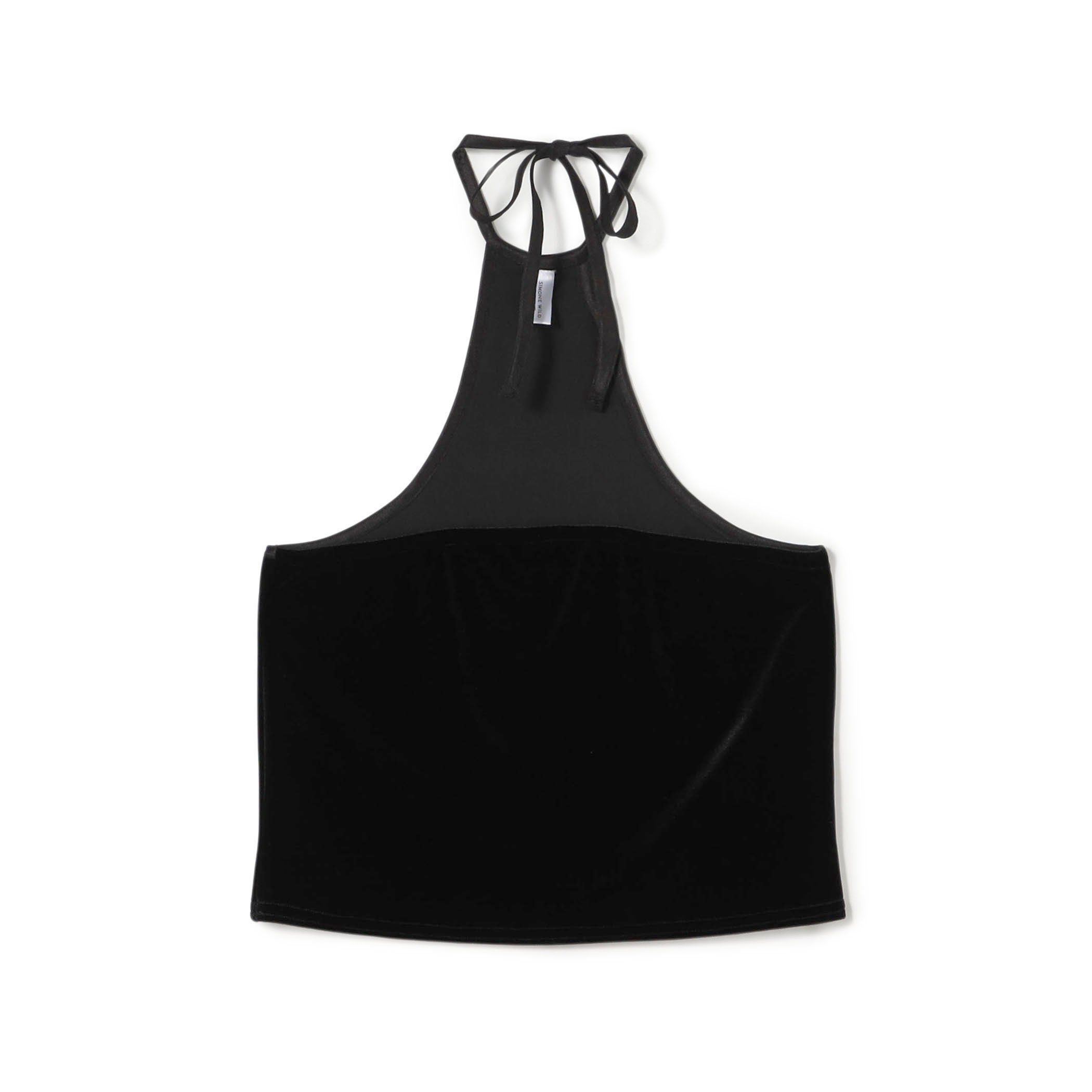 SIMONE WILD TOP DAISY ベルベット バックホルターネックトップ