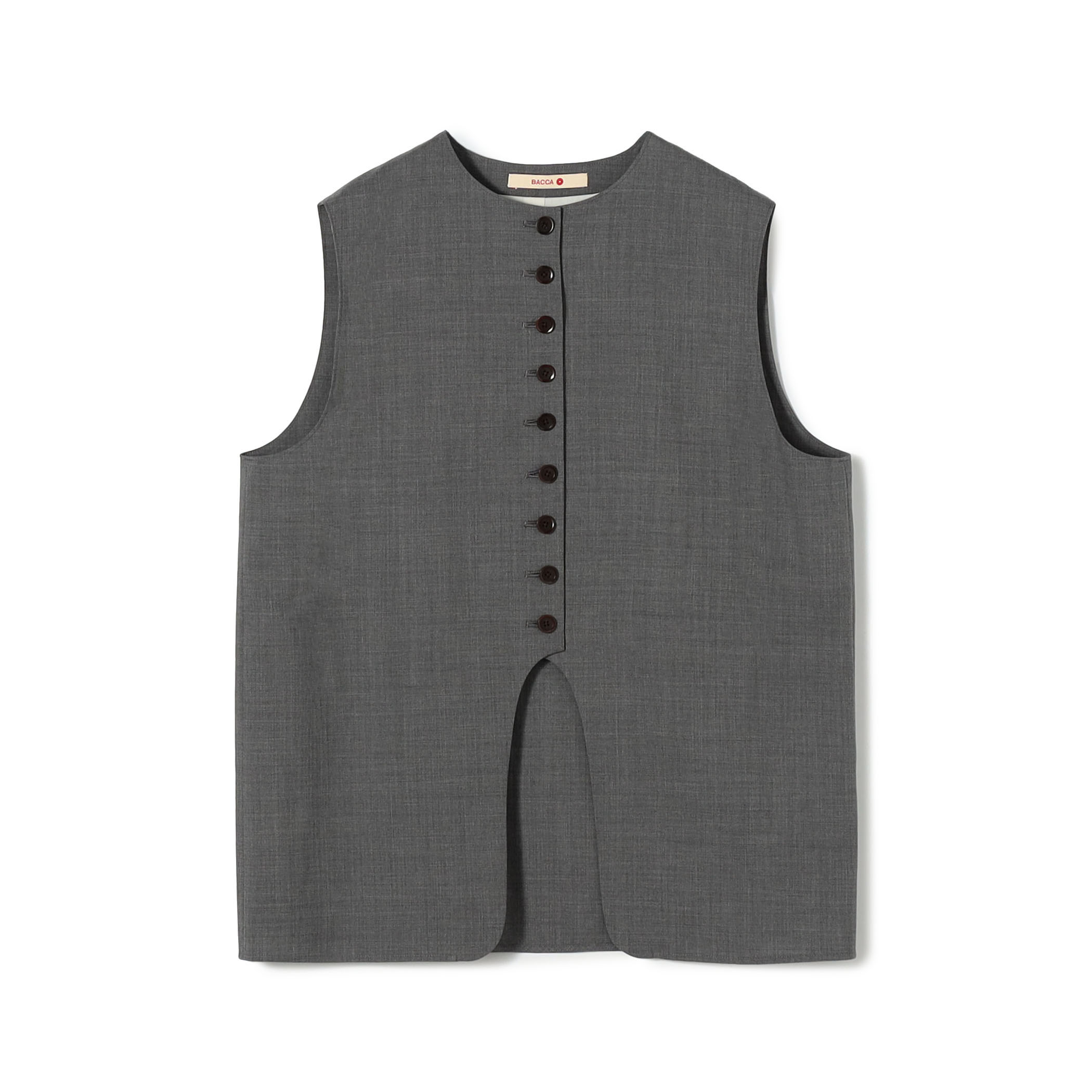 ウールトロピカル ラウンドネックベスト