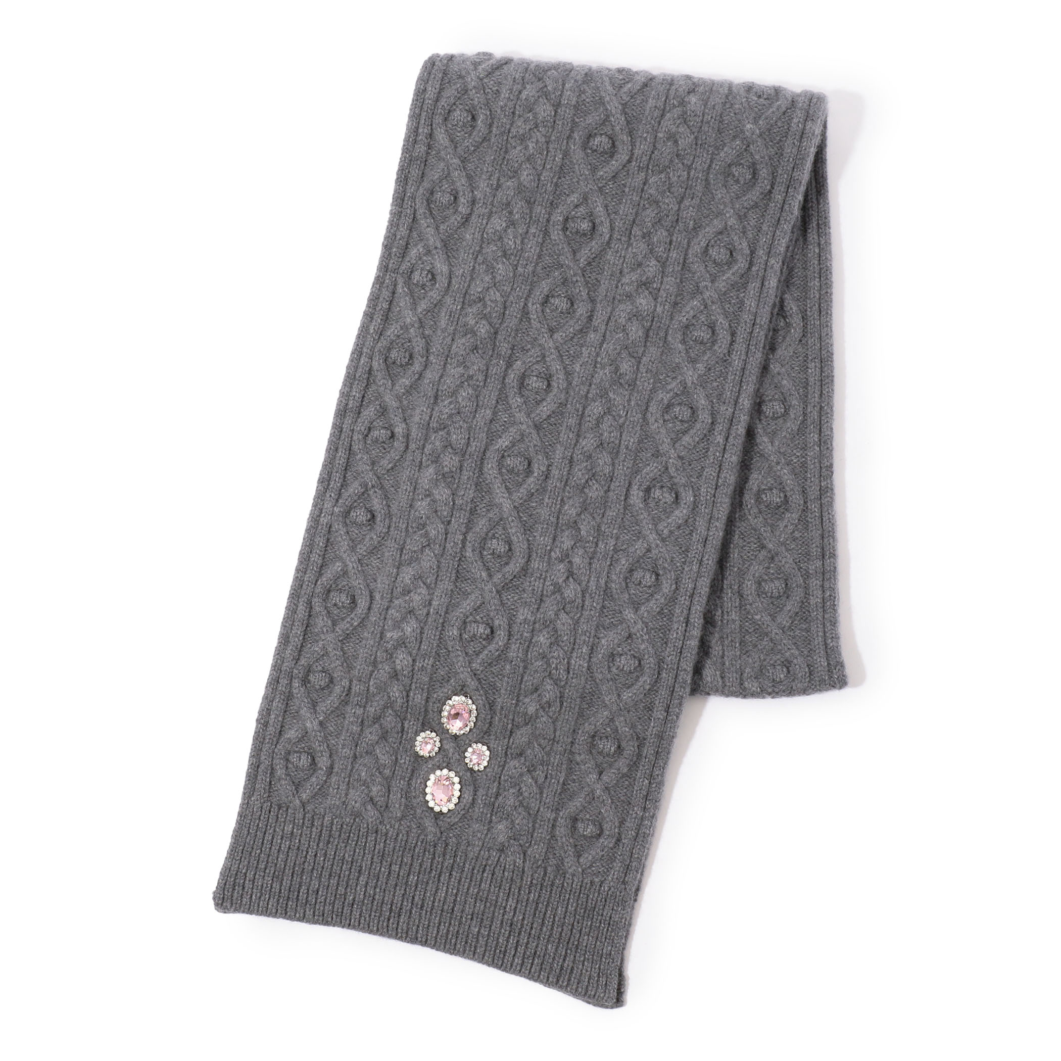 Rabanne ACCESSOIRES TEX ケーブルニットマフラー