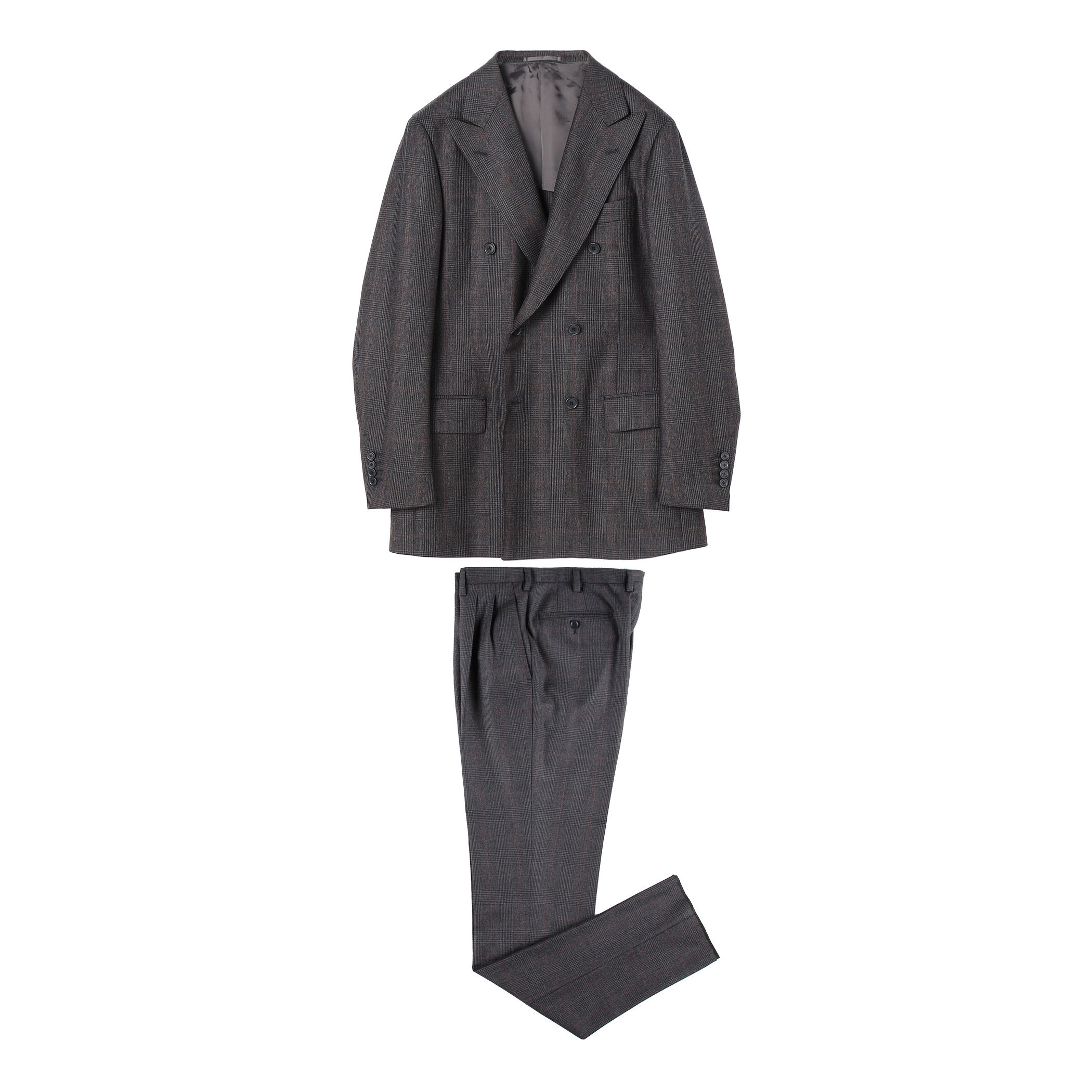 ウール ダブルブレステッド6Bスーツ Dormeuil ROYAL11-