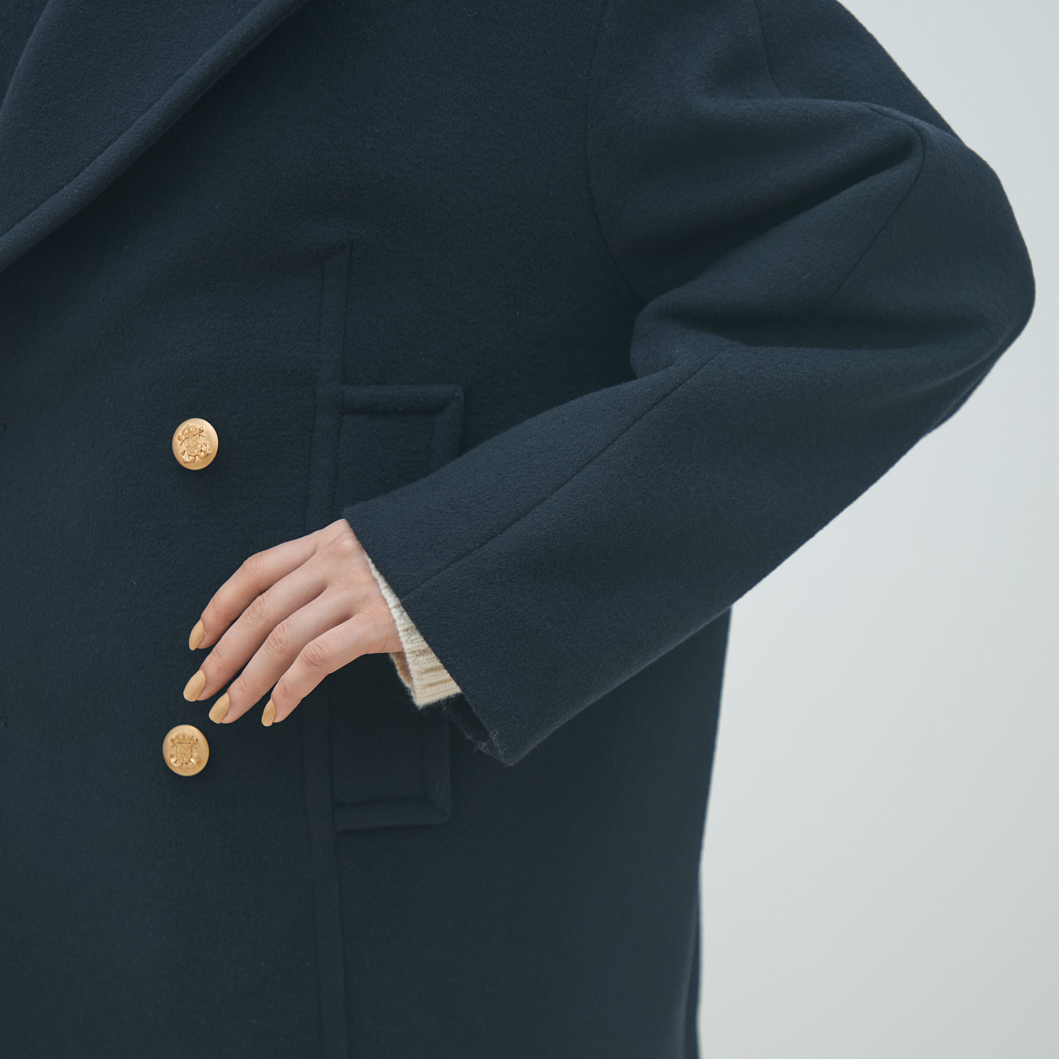 メルトンビーバー Pコート｜トゥモローランド 公式通販