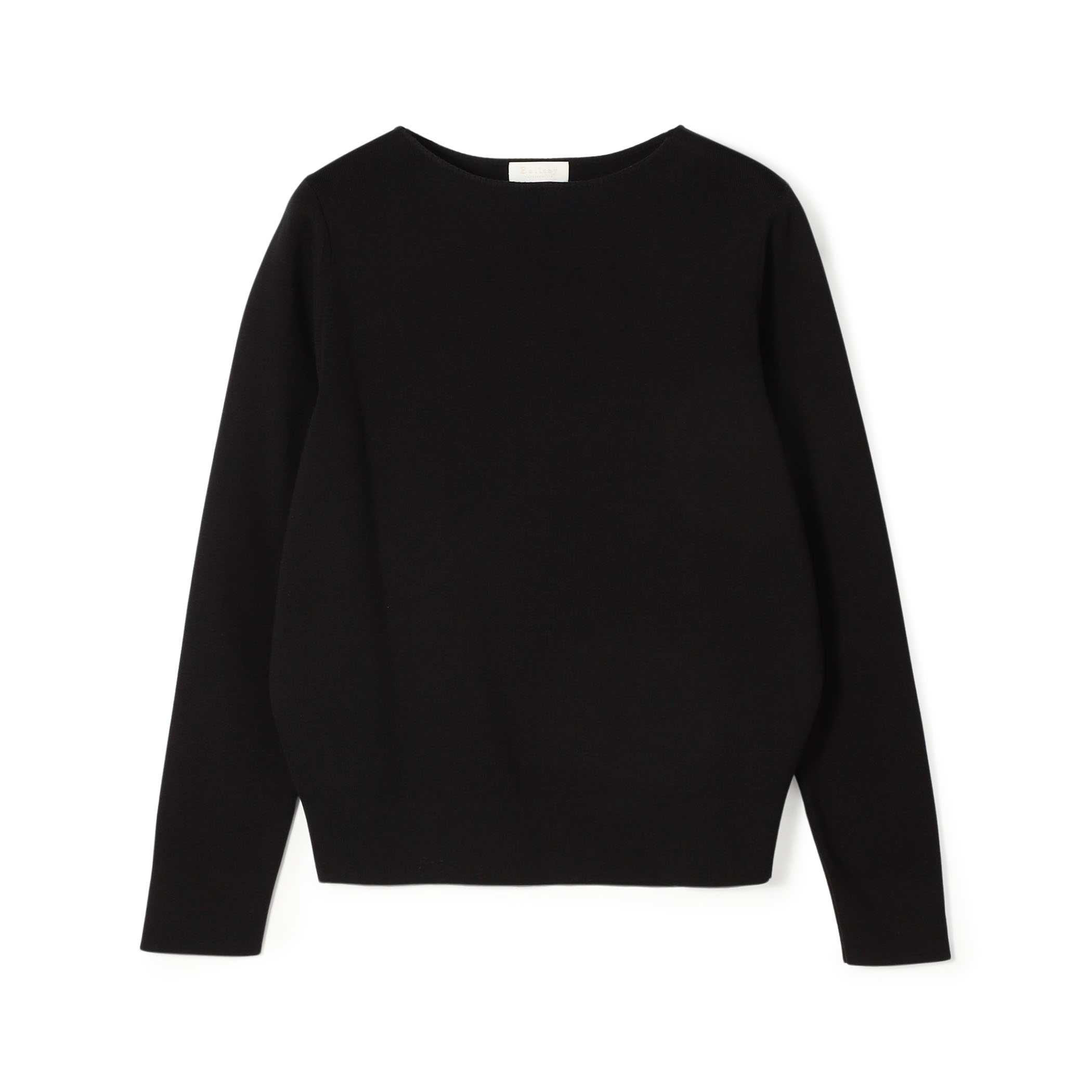 スビンコットン ボートネックプルオーバー