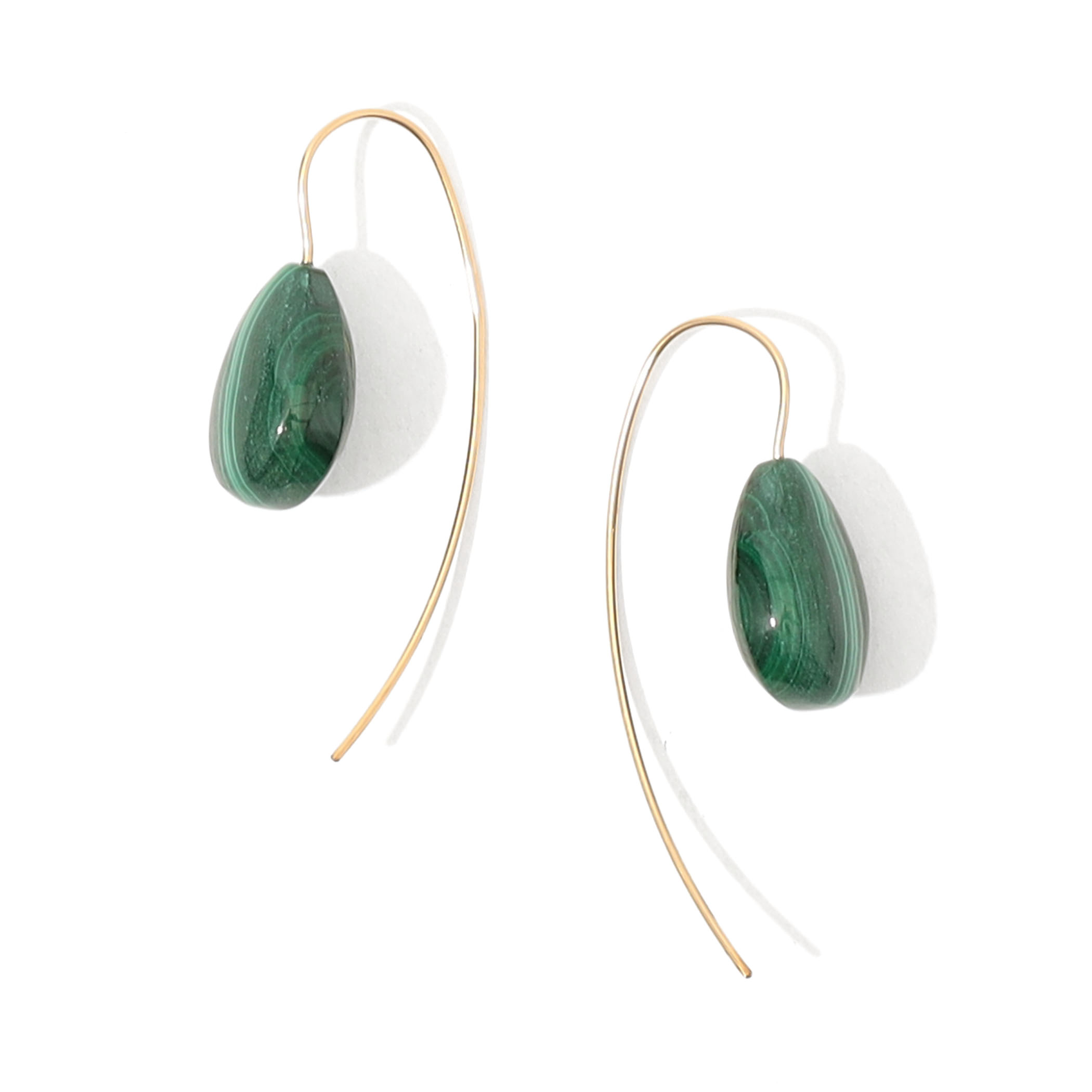 mounir malachite ピアス