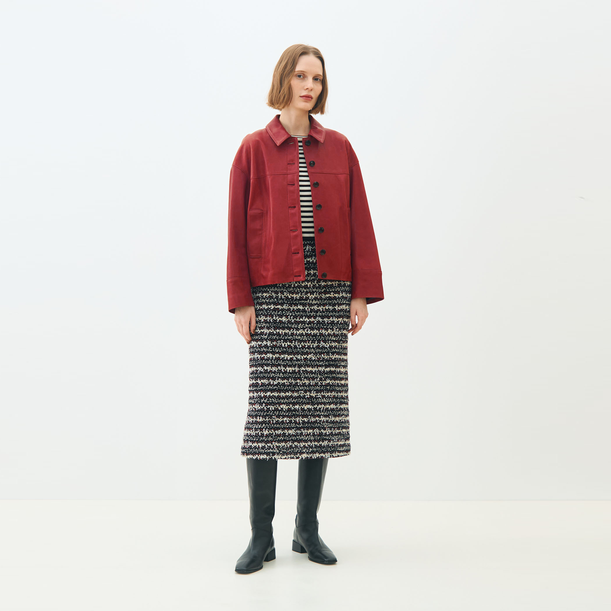 ベジタブルレザー コクーンブルゾン｜トゥモローランド 公式通販